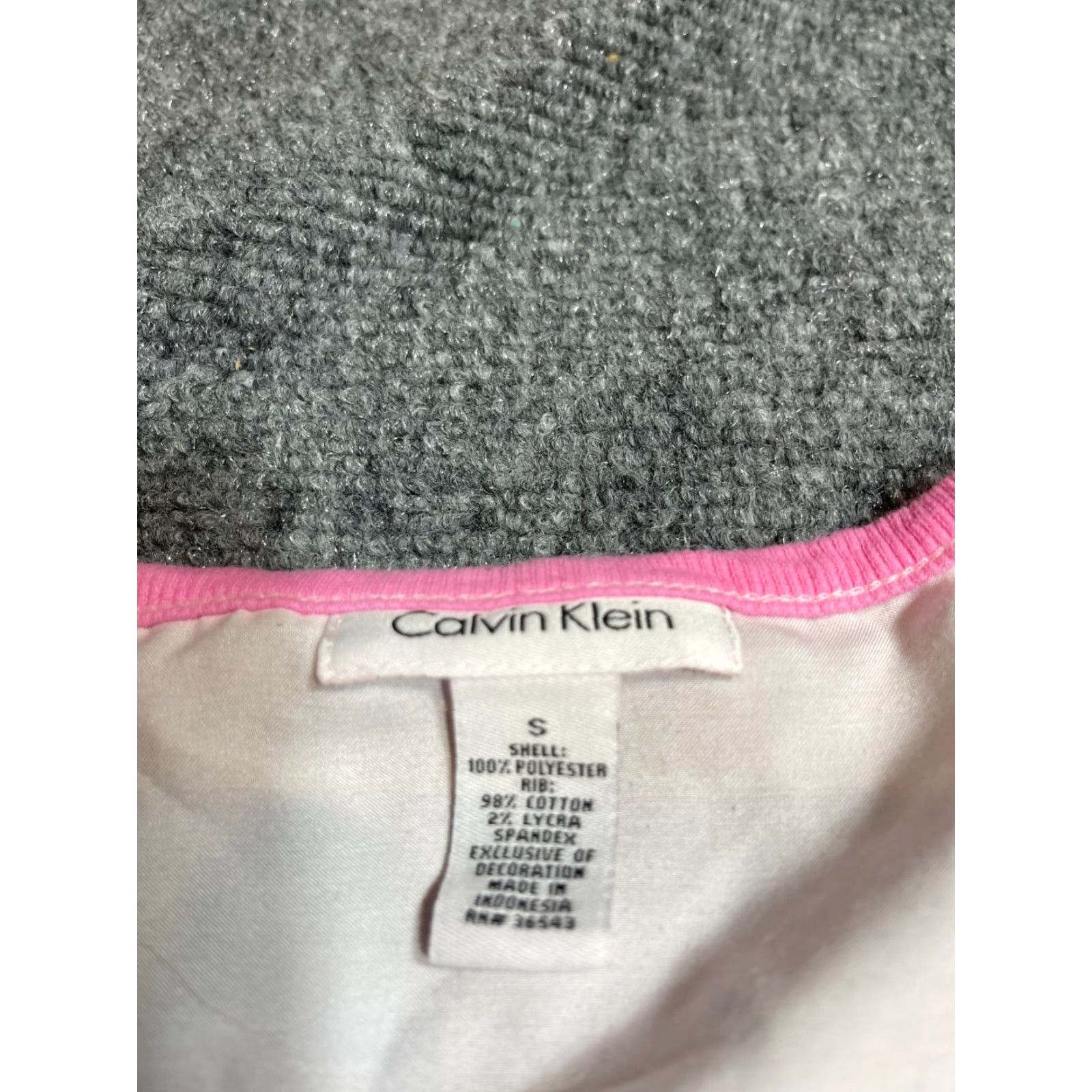 Calvin Klein Calvin Klein Top Womens Small S Pink Short Sleeve Floral Blouse Womens S Pink Floral Casual Everyday Blouse Size S / US 4 / IT 40 - 4 Thumbnail