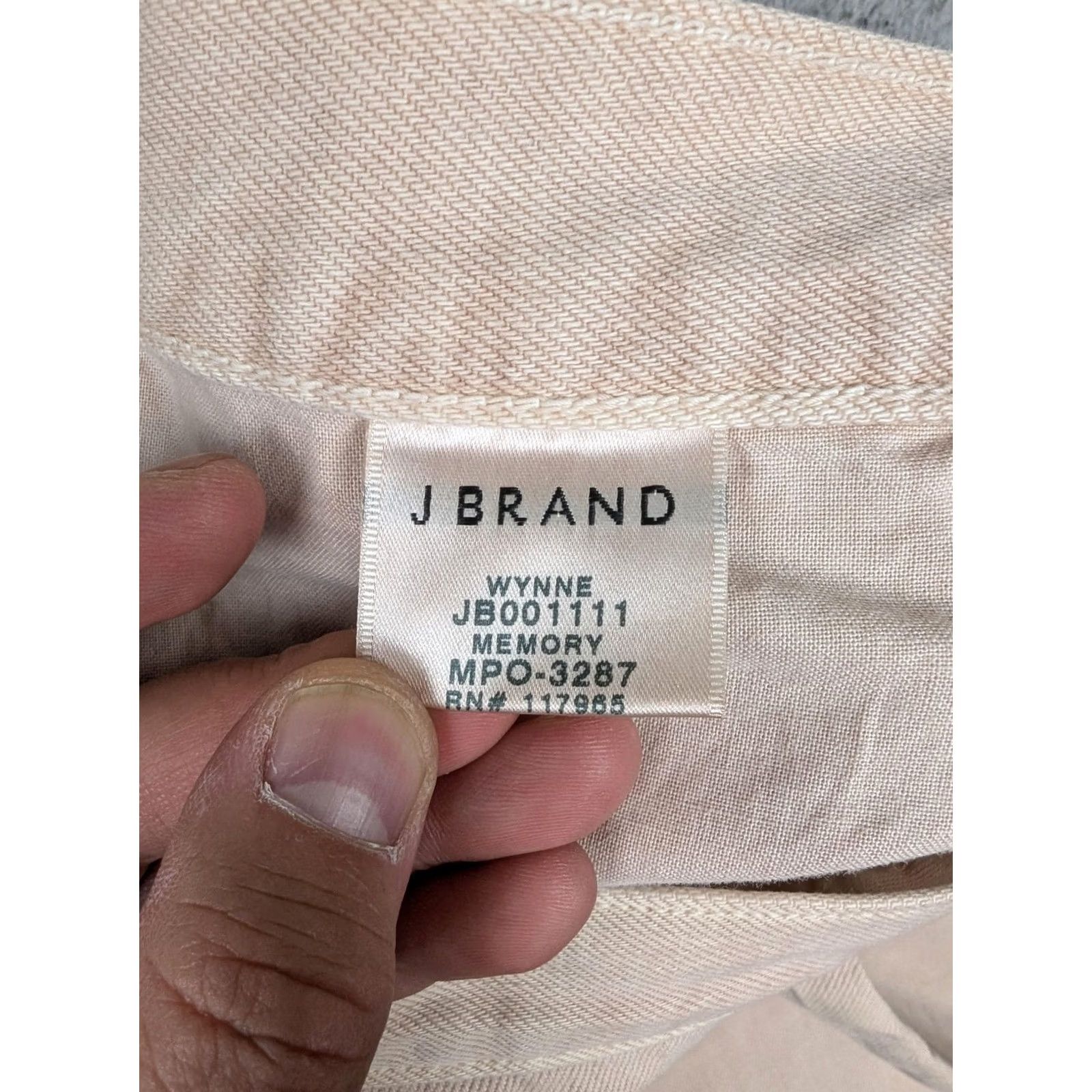 J Brand J Brand Wynne Jeans Mens 32 Beige Memory Button Fly 100% Cotton Straight Size US 32 / EU 48 - 7 Thumbnail