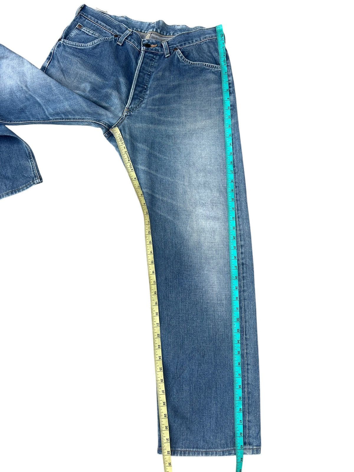Lee Vintage 90s Lee Riders Side Tag Fade Denim Selvedge Jeans Size US 34 / EU 50 - 6 Thumbnail