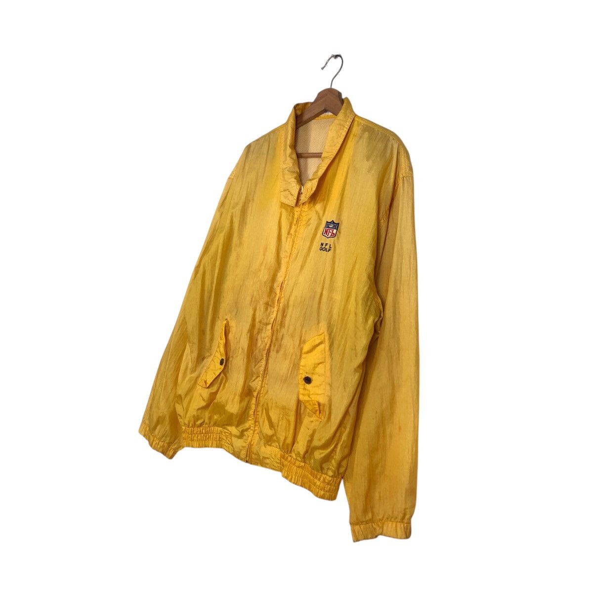 Japanese Brand × NFL × Vintage 📌Vintage Bomber Jacket Rich Yellow NFL Golf Size US L / EU 52-54 / 3 - 3 Thumbnail