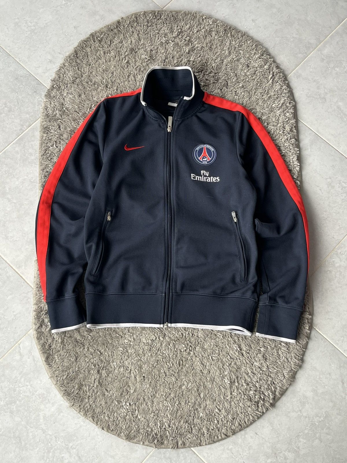 Nike Vintage Nike Zip Soccer Football team PSG Size US S / EU 44-46 / 1 - 1 Thumbnail