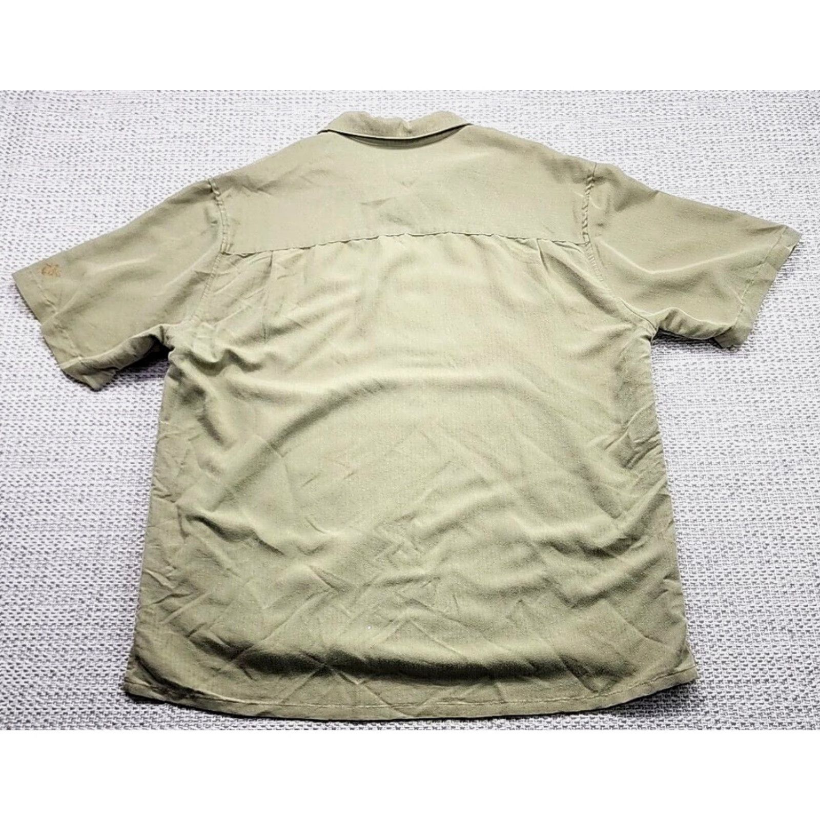 Cubavera VINTAGE Cubavera Shirt, Button-Up, Large, Rayon Blend, Bowling Camp, Y2K, Embroidered Guitar, Green, Short Sleeve, Casual, Men, Regular Fit Size US L / EU 52-54 / 3 - 6 Thumbnail