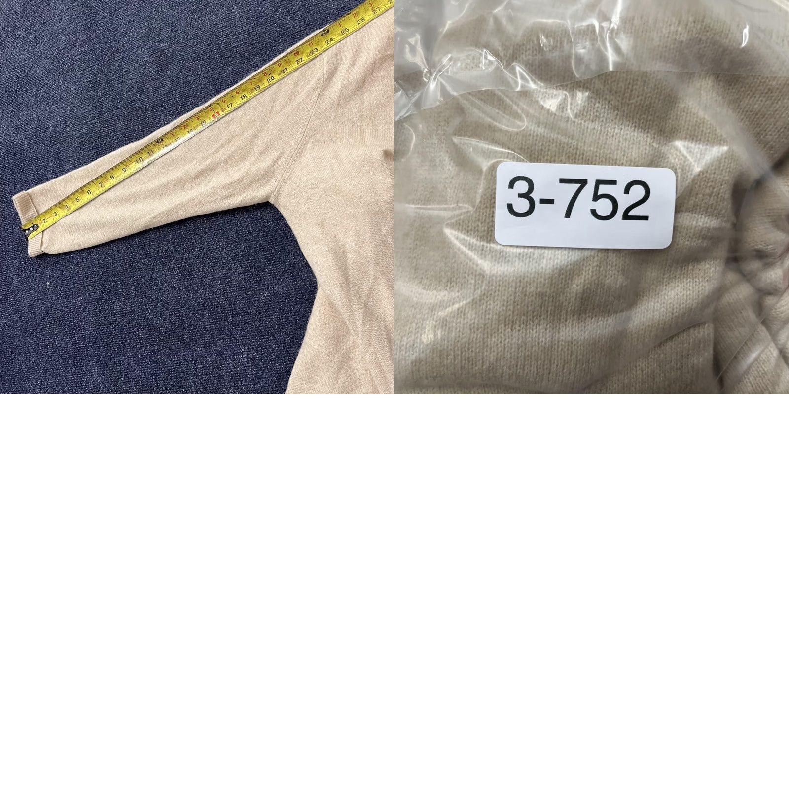 Club Room Club Room Mens XL Beige Solid 100% Cashmere V-Neck Knit Pullover Sweater Size US XL / EU 56 / 4 - 8 Thumbnail
