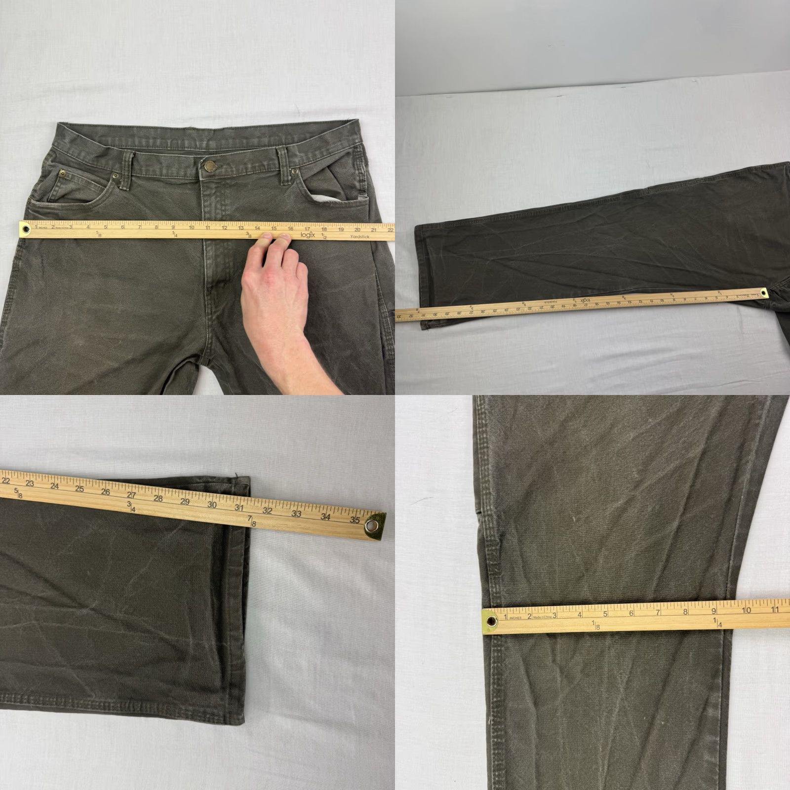 Dickies VINTAGE Dickies Carpenter Canvas Pants Mens Adult 38x32 Green Workwear Hipster Grunge Size US 38 / EU 54 - 8 Thumbnail