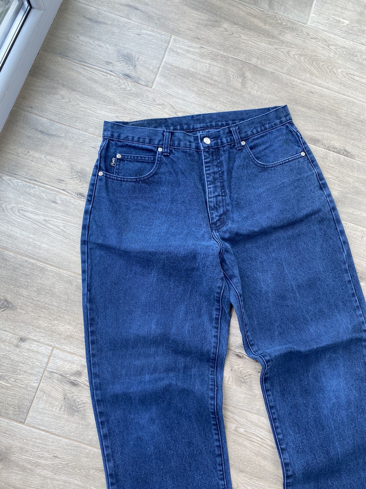 Yves Saint Laurent Metal Logo Jeans