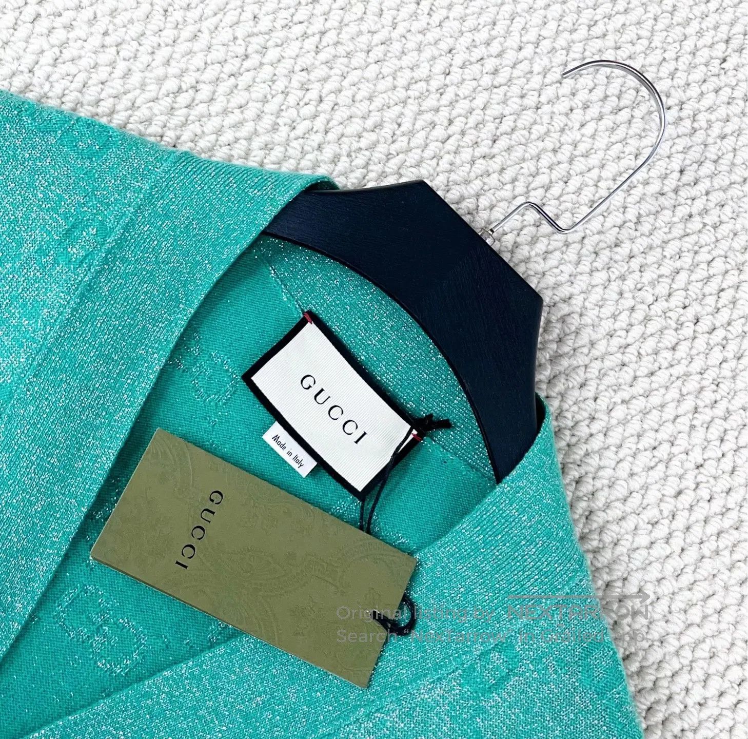 Gucci Guicci Green Glitter Knit Cardigan| Size US M / EU 48-50 / 2 - 3 Thumbnail
