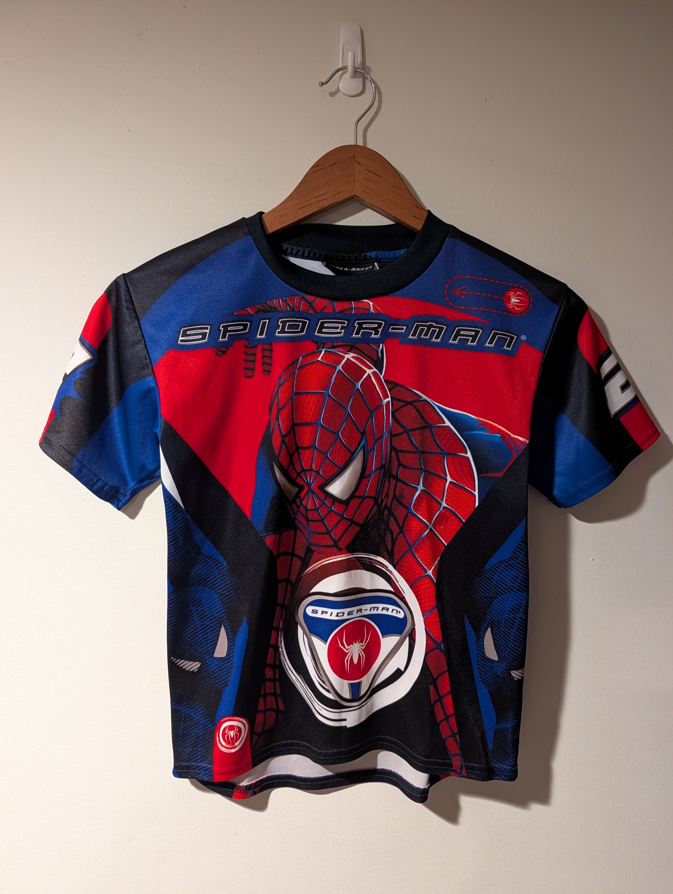 Vintage Spider-Man 2 Movie Promo T-Shirt Jersey Youth Size 7