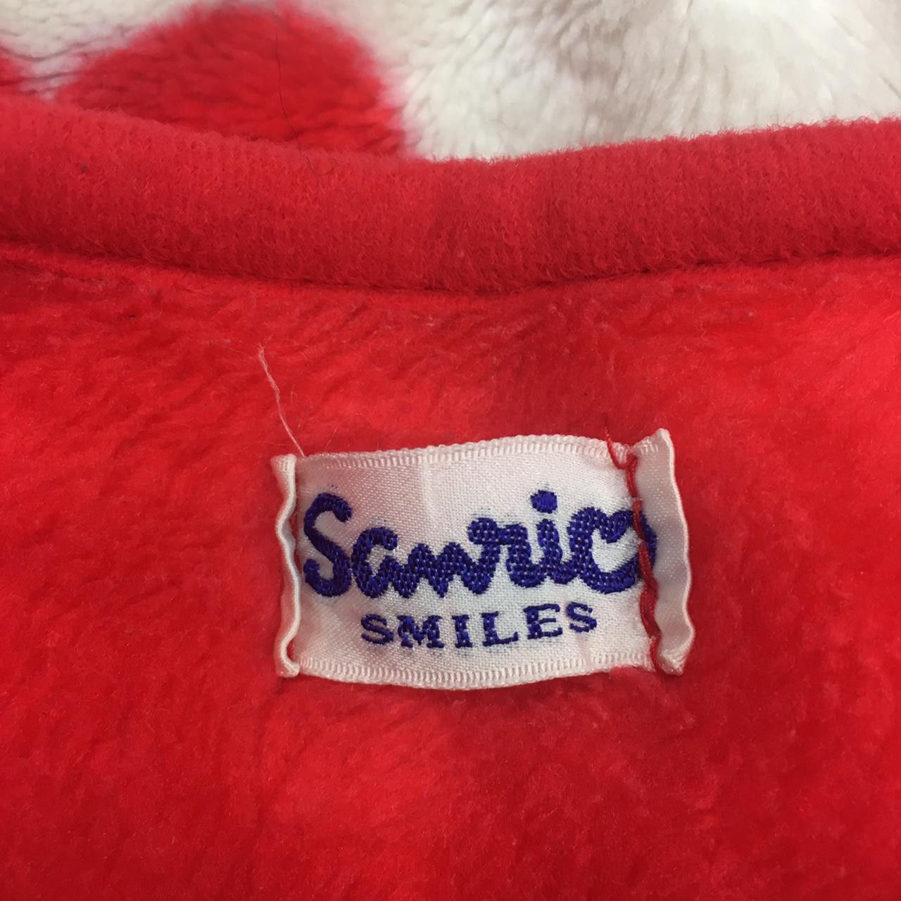 Vintage Vtg SANRIO SMILE Zip Up Fleece Sweater Big Logo Cartoon Size S / US 4 / IT 40 - 4 Thumbnail