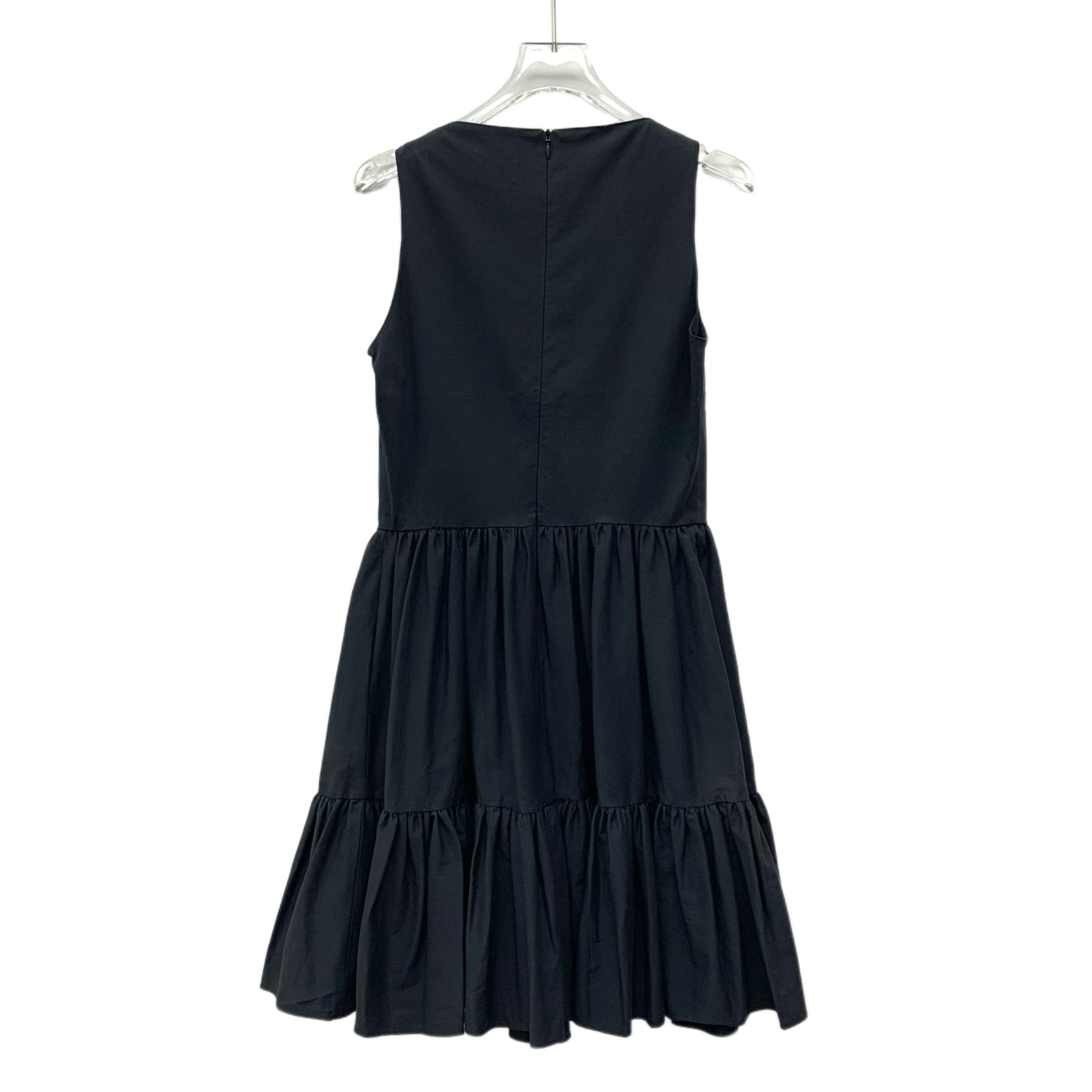 RED Valentino Red Valentino Black Ruffle Cotton Sleeveless Dress (M) Size M / US 6-8 / IT 42-44 - 8 Thumbnail