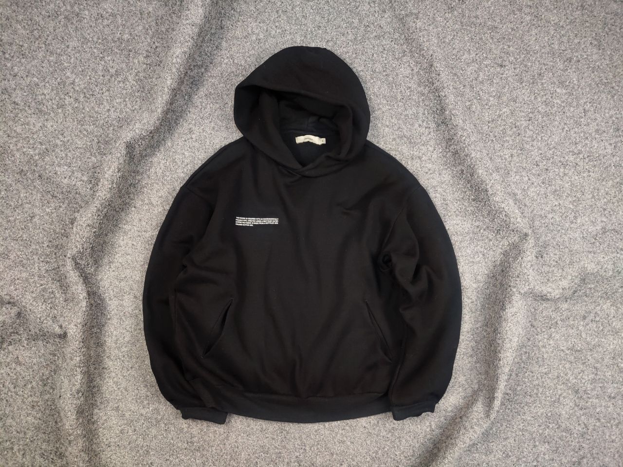 Pangaia Pangaia Design Organic Oversize Unisex Black Logo Hoodie Size US XS / EU 42 / 0 - 1 Thumbnail