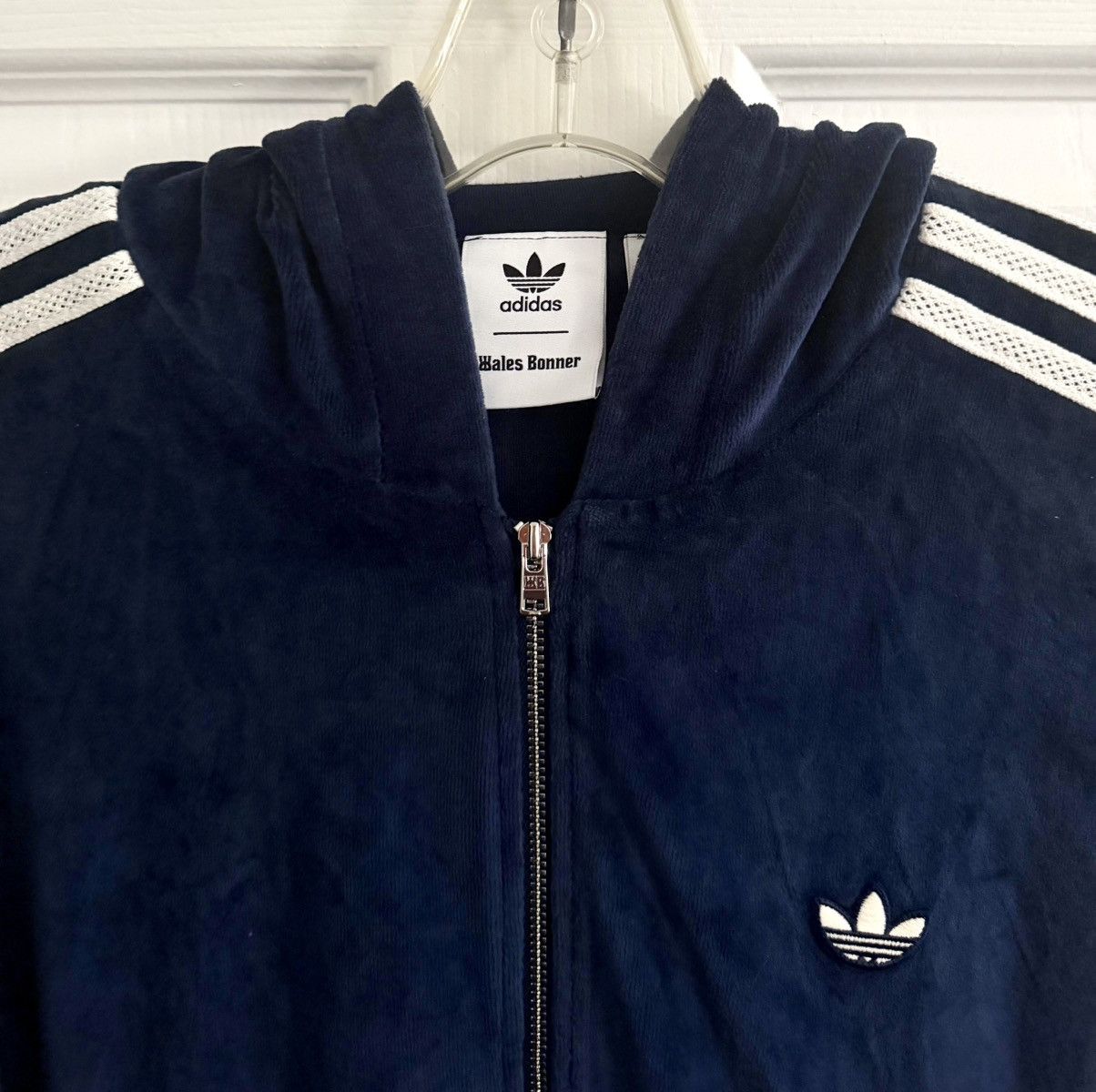 Adidas × Wales Bonner Adidas X Wales Bonner Navy Velour Track Jacket Size US XS / EU 42 / 0 - 2 Thumbnail