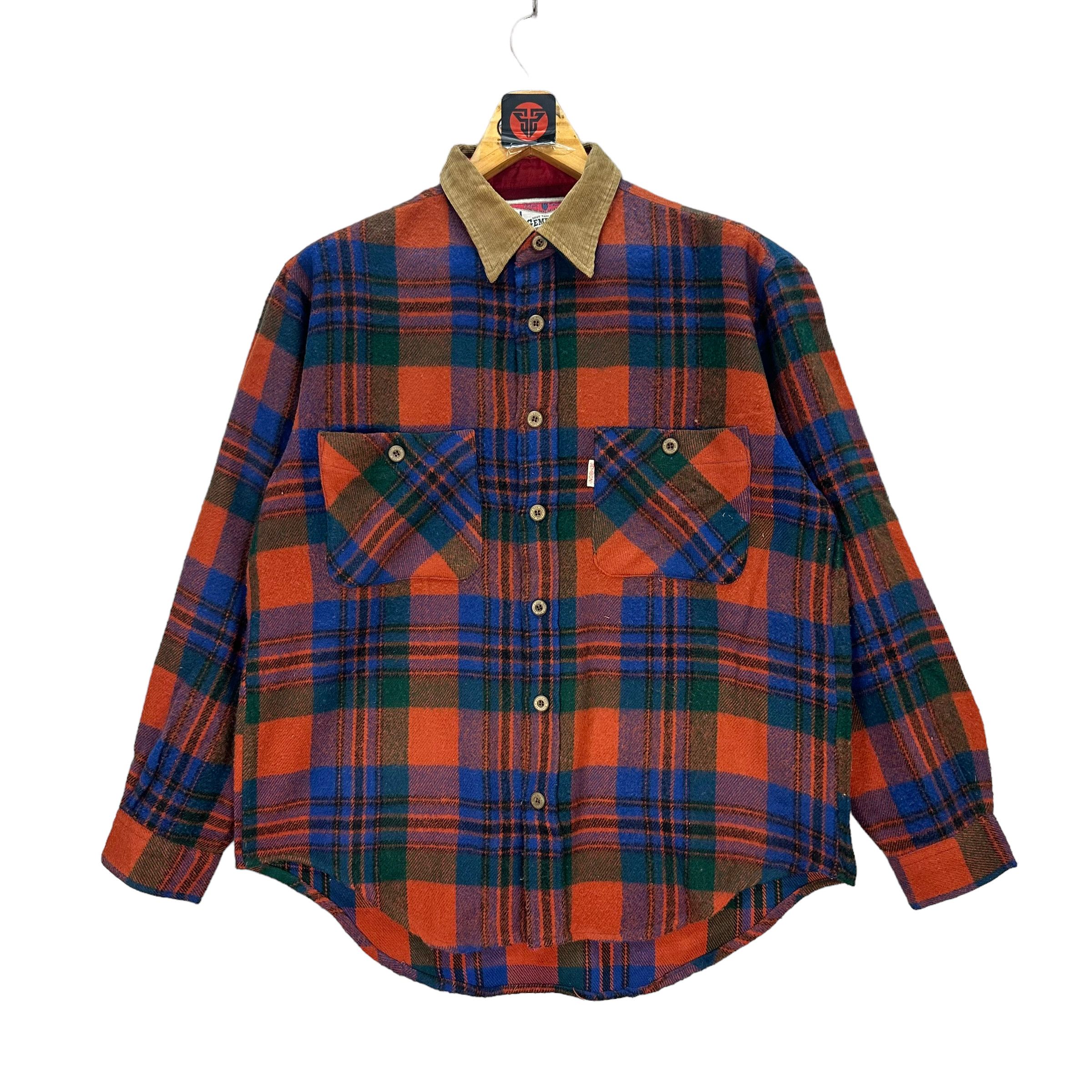 Vintage VINTAGE GEMBONY OUTDOOR STYLING TARTAN FLANNEL #7499-149 Size US M / EU 48-50 / 2 - 1 Thumbnail