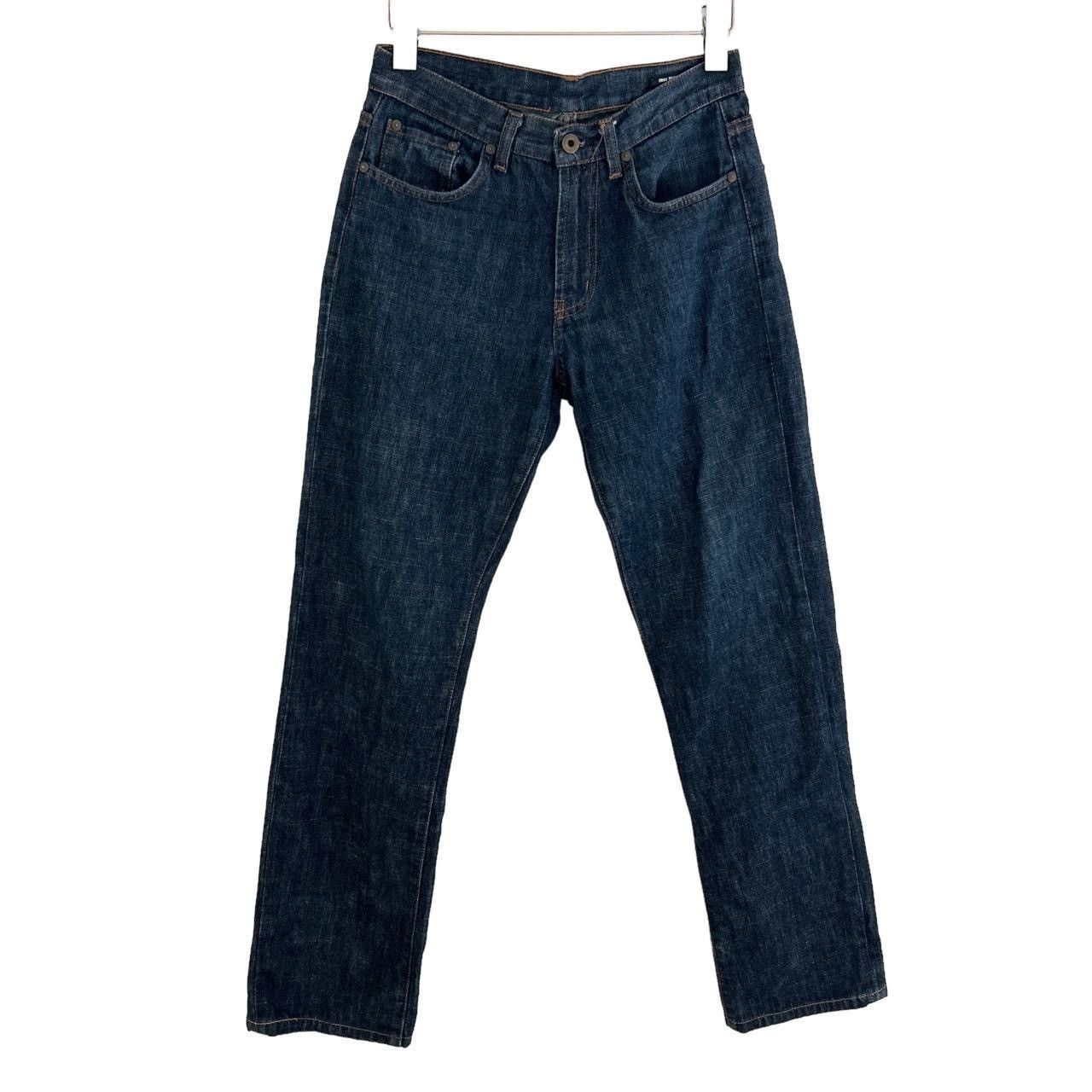 image of Vintage Miu Miu Fiammato Denim Jeans 29 Ss02 Spring 2002 in Blue, Women's (Size 27)