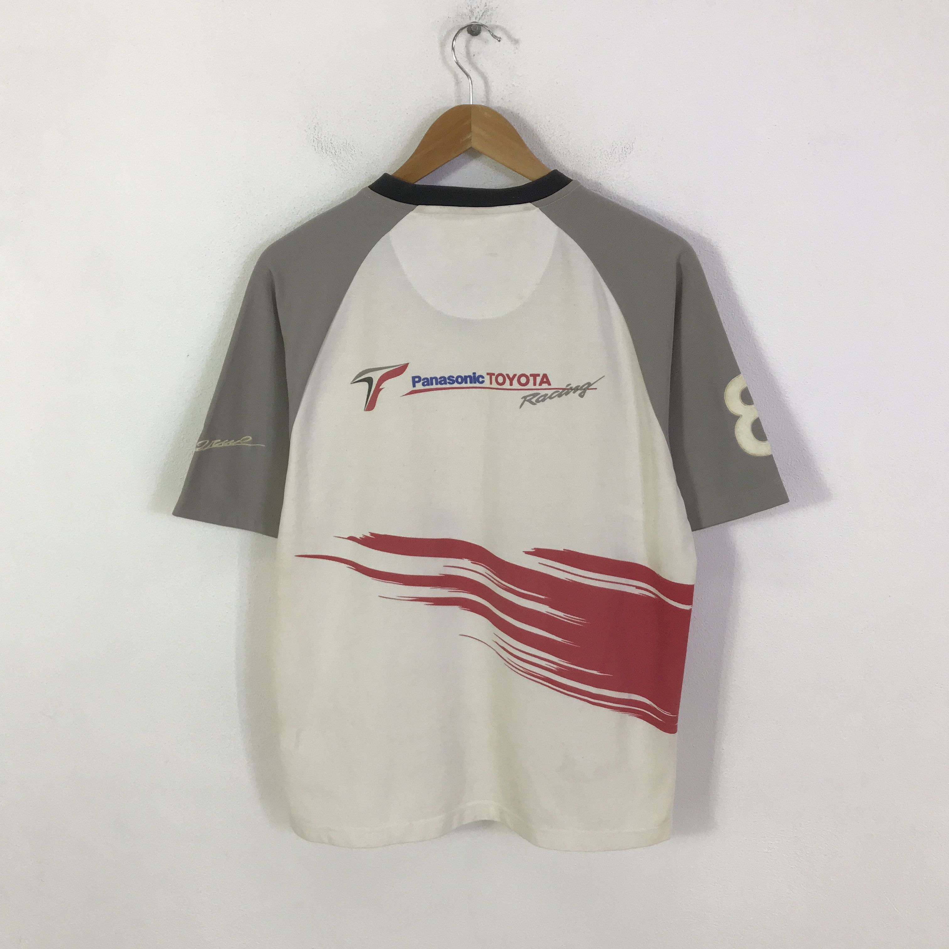 Japanese Brand panasonic x toyota racing t-shirt K117B5 Size US L / EU 52-54 / 3 - 3 Thumbnail