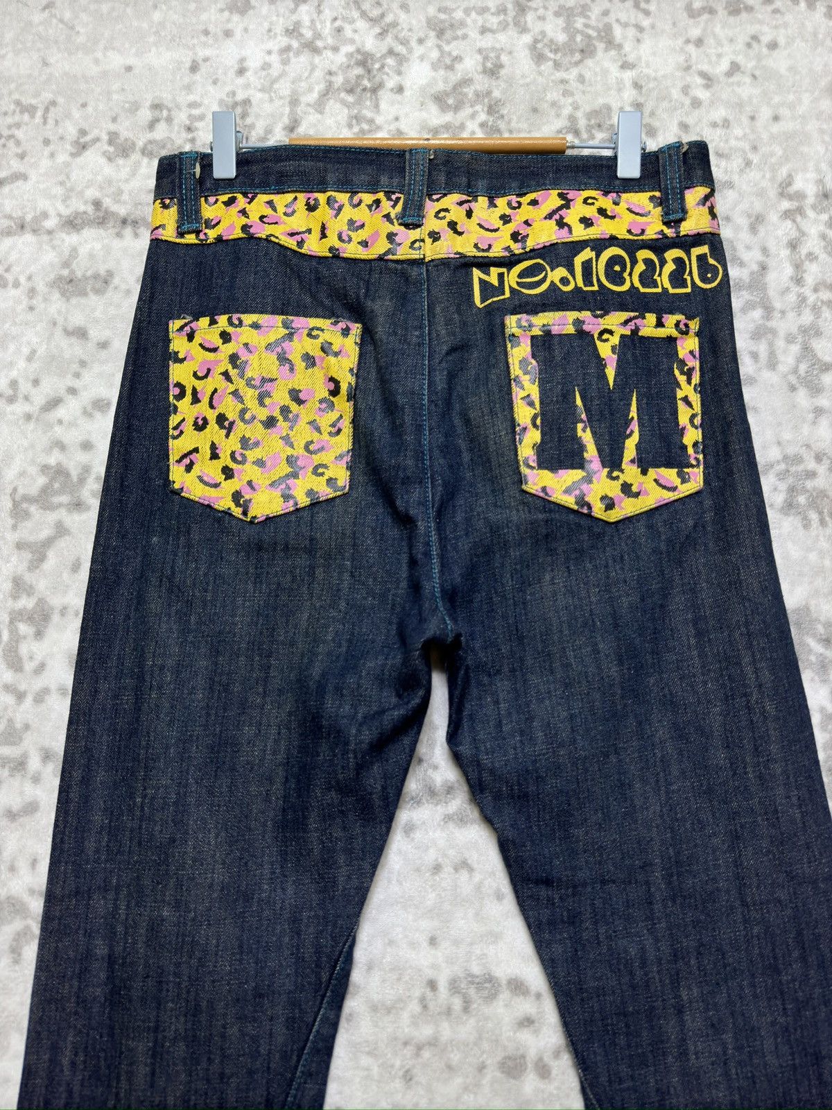 Japanese Brand Vintage CLASH!! MPLQ Daicock Printed Denim Jeans Size US 31 - 7 Thumbnail