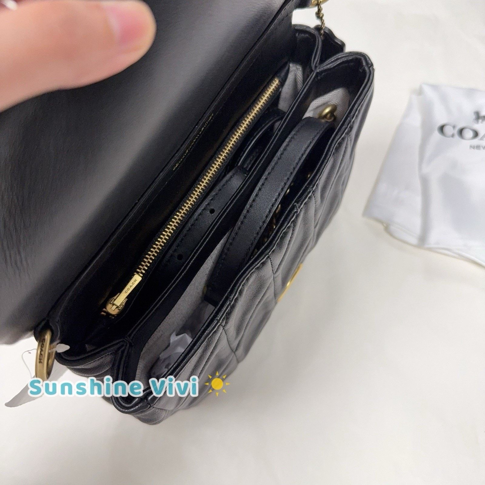 Coach NWT COACH Times Square Tabby Shoulder Bag CW629 Black Size ONE SIZE - 7 Thumbnail