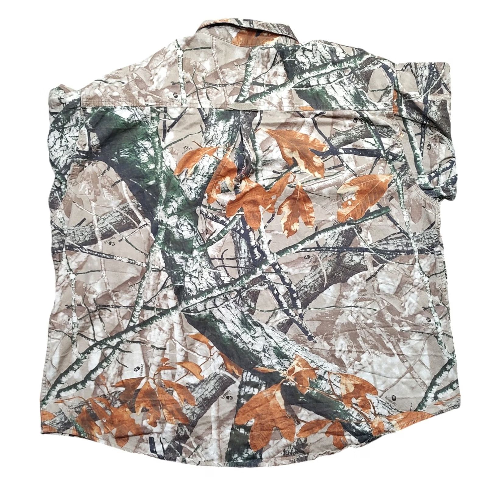 Vintage Outfitters Ridge Button-Up Shirt Mens 2XL Brown Camouflage Twill Cotton Long Sleeve Button-Down Pocketed Shirt Size US XXL / EU 58 / 5 - 3 Thumbnail