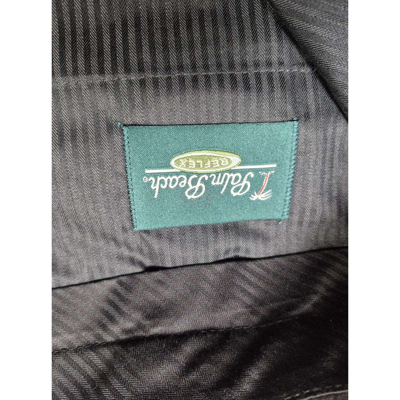 Vintage Palm Beach Wool Suit Pants Gray 44x36 Mens NWT Unhemmed 100% Wool Pleated Dress Straight Leg Classic Fit Dress Pants Business Formal Wedding Size 44R - 3 Thumbnail