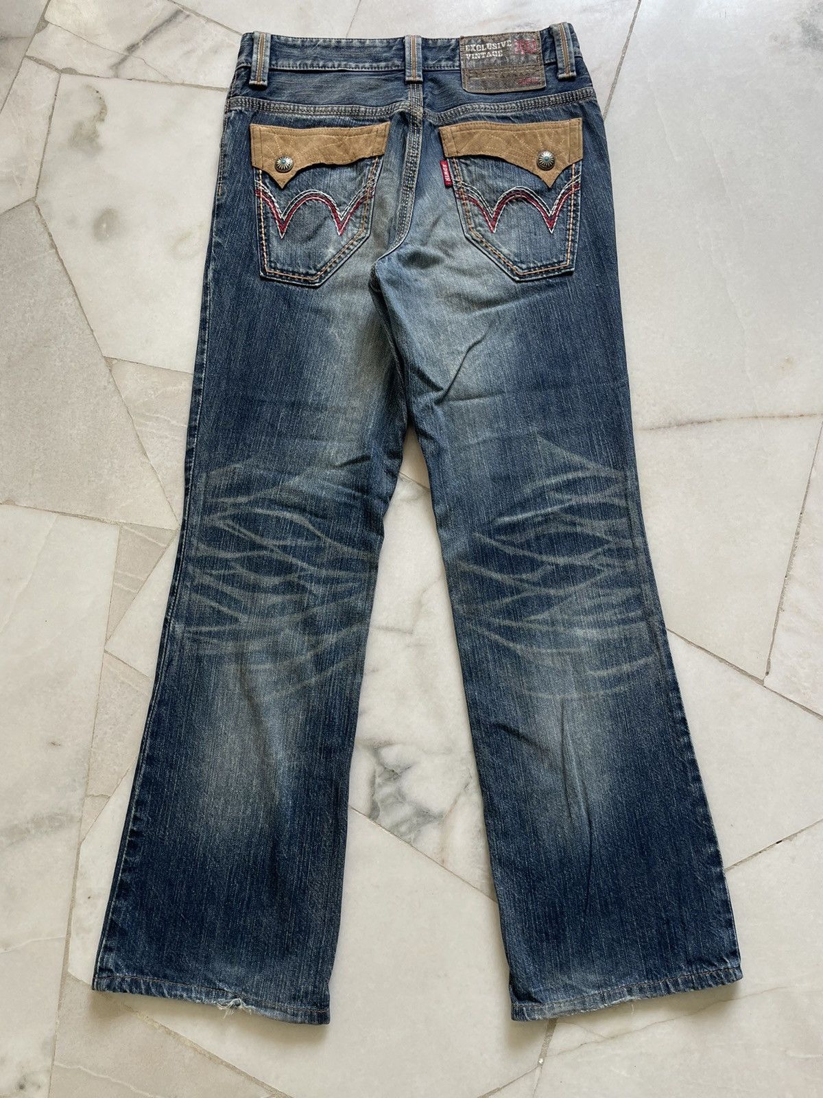 If Six Was Nine Vintage Edwin Navajo Distressed Jeans Size US 32 / EU 48 - 1 Thumbnail