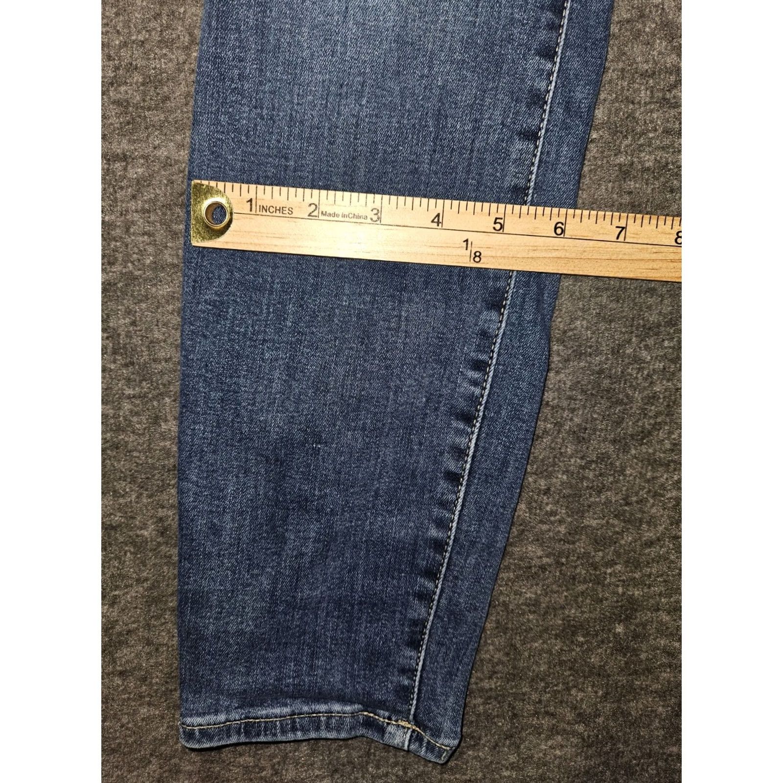 Lucky Brand Lucky Brand Bridgette Skinny Jeans Women 8 Mid Blue Denim Stretch Pockets 90s Preppy City Logo N/A Size ONE SIZE - 6 Thumbnail