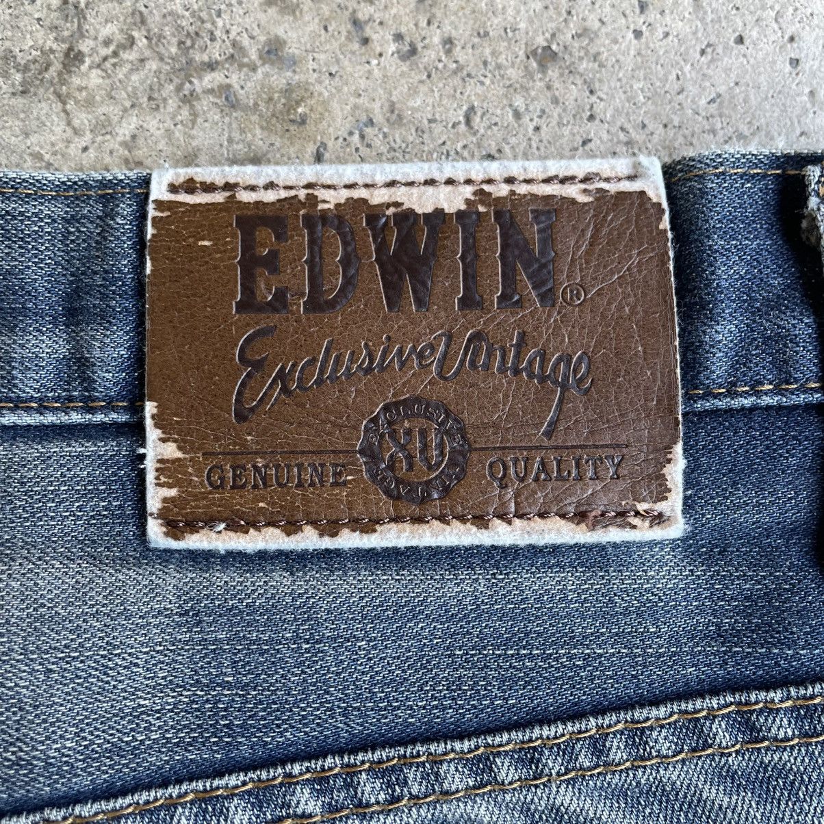 Edwin 🔥Vintage Edwin Orange Tab Washed Ripped Distress Denim Jeans Size US 34 / EU 50 - 15 Thumbnail