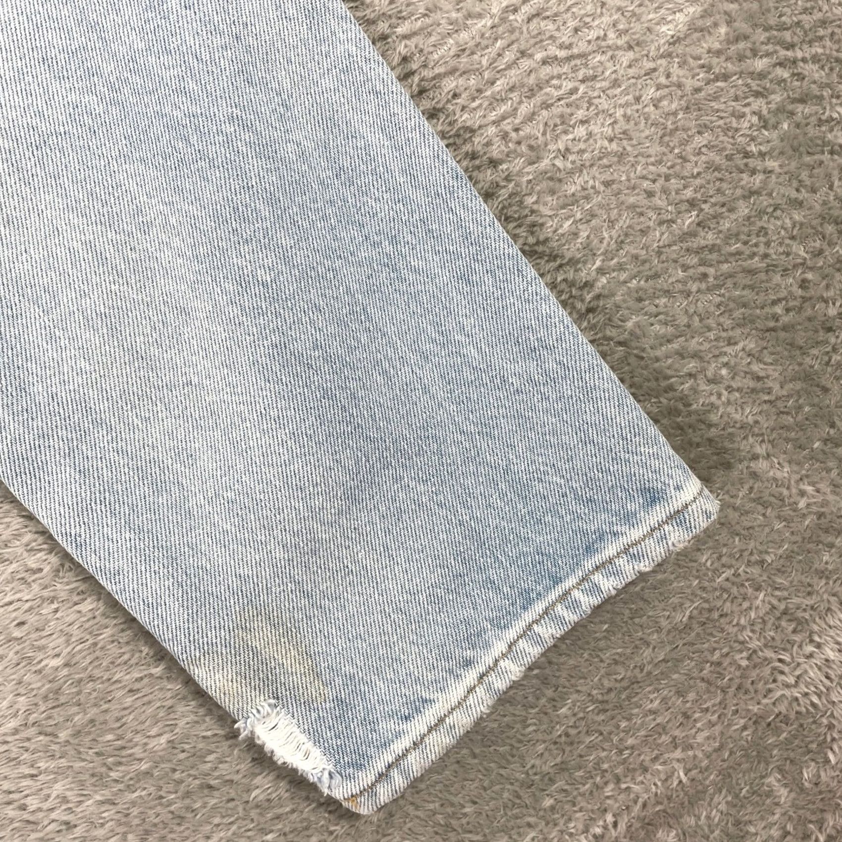 Levi's Levi's Made & Crafted Twig High Slim Jeans Womens 28 Light Wash Distressed Patchwork Size ONE SIZE - 7 Thumbnail