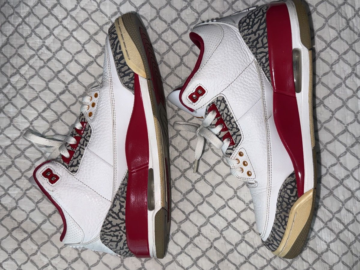 Jordan Brand Air Jordan 3 Retro ‘ Cardinal Red ’ Size US 9 / EU 42 - 2 Thumbnail