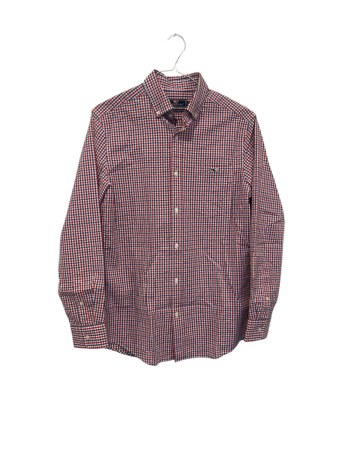 Vineyard Vines Vineyard Vines Men’s Small Blue White Check Classic Fit Size US S / EU 44-46 / 1 - 1 Thumbnail