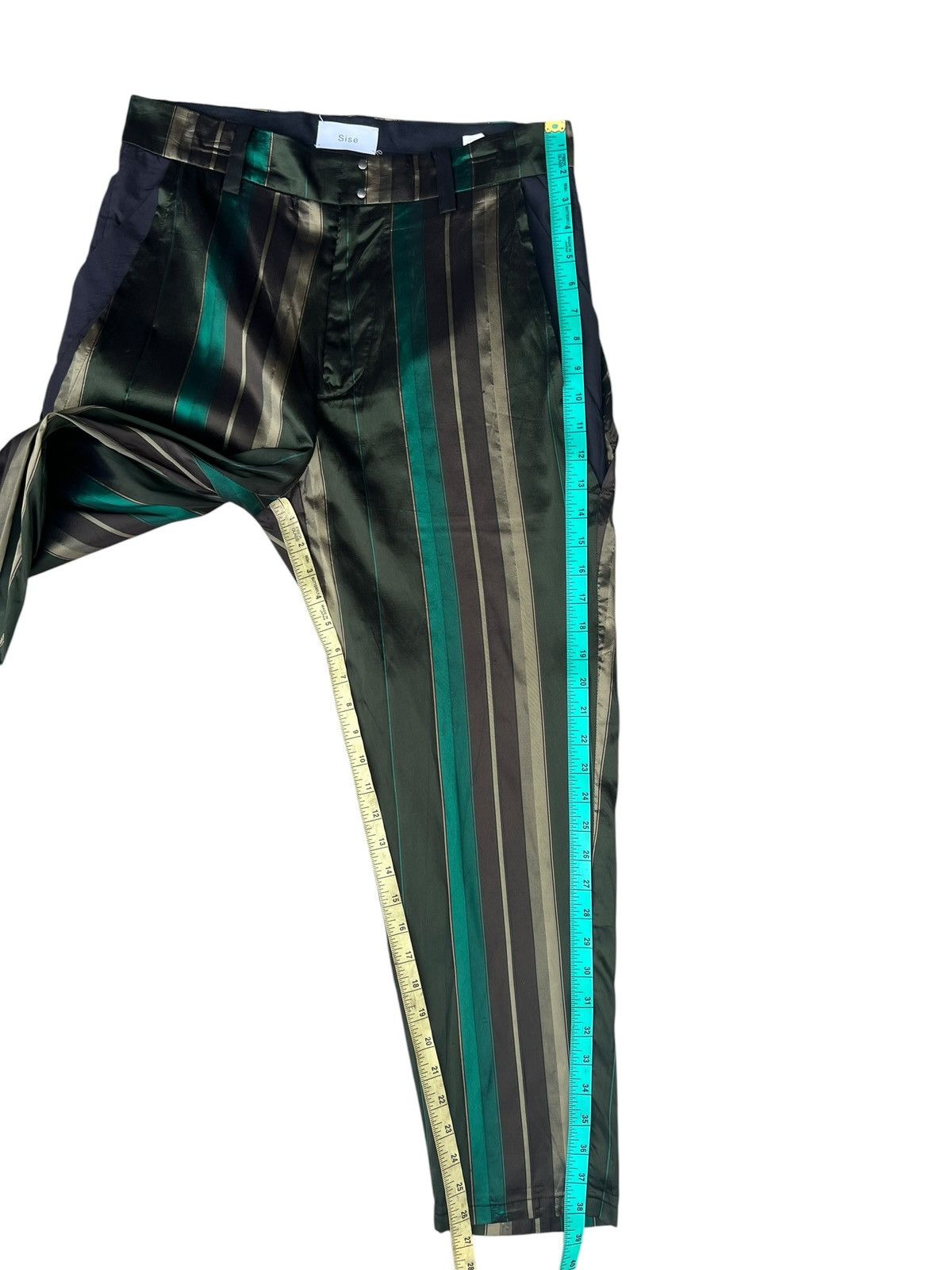 Cristaseya SISE Japan Triacetate + Silk Psychedelic Trouser Pant Size US 31 - 7 Thumbnail
