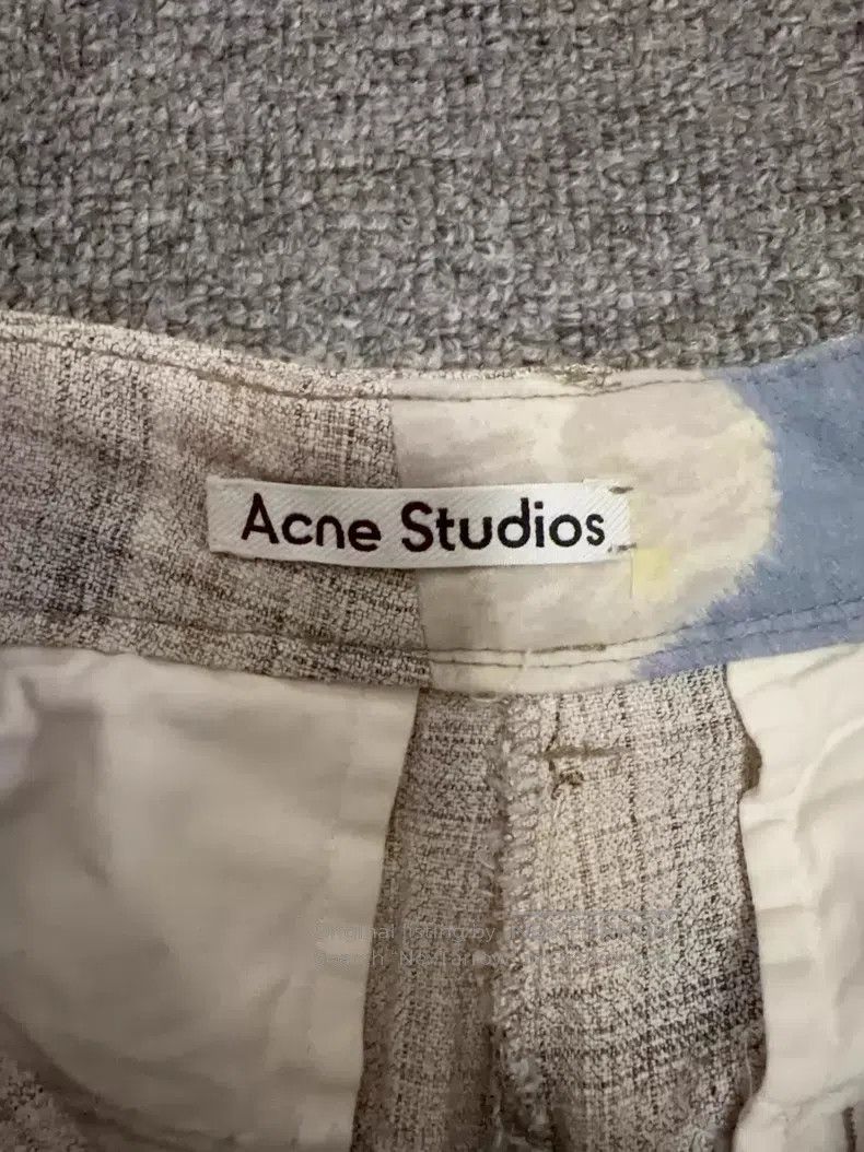 Acne Studios Acne Studios SS22 plaid tie waist casual long pants, beige Size 42" / US 20 - 3 Thumbnail