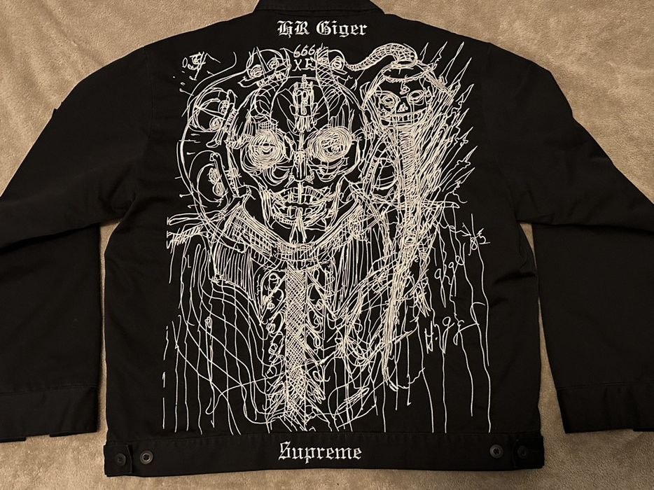 Supreme FW23 - H.R. GIGER WORK JACKET | Grailed