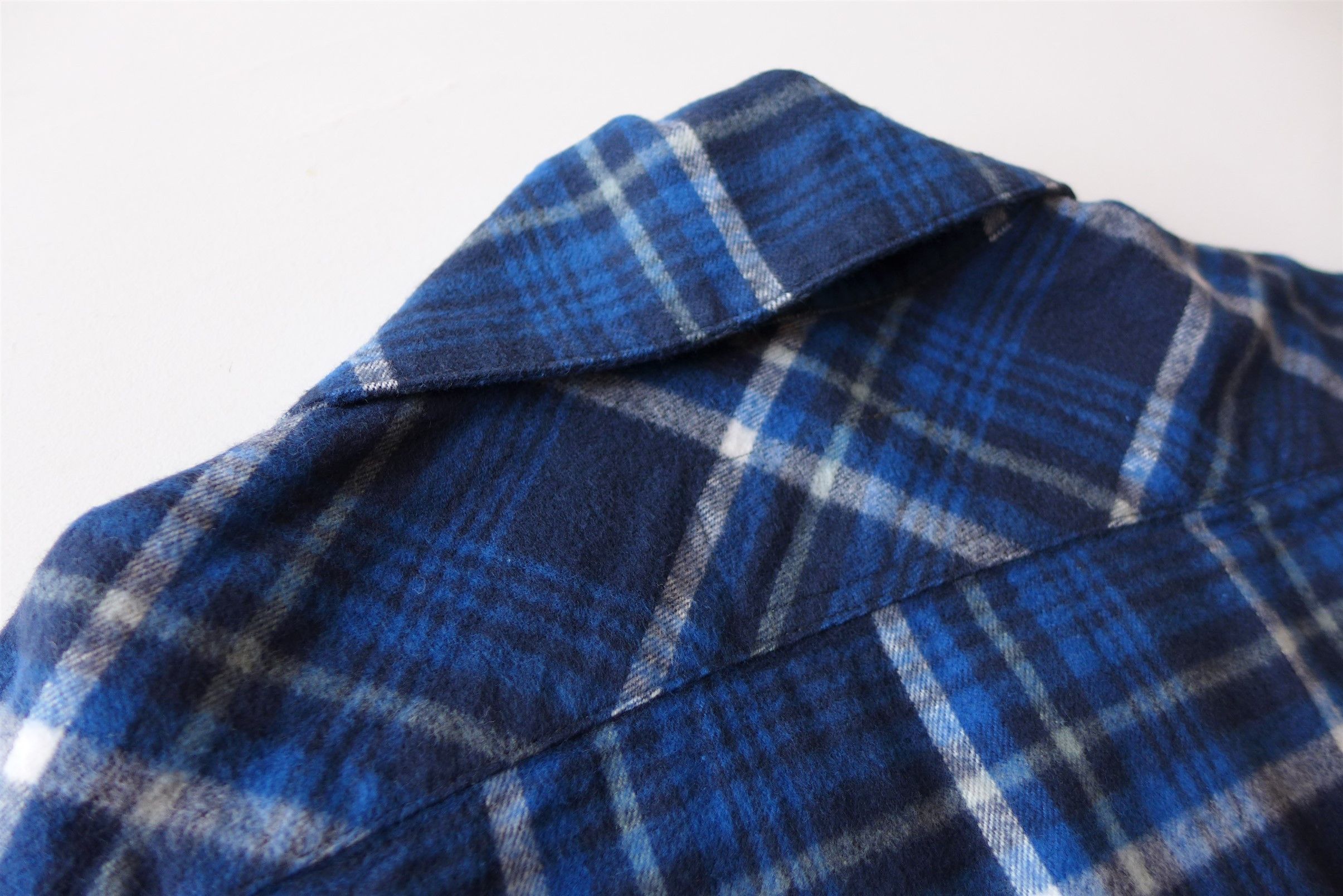 Greg Lauren Greg Lauren Oversized Shawl Collar Jacket - Blue Plaid Size US S / EU 44-46 / 1 - 8 Thumbnail