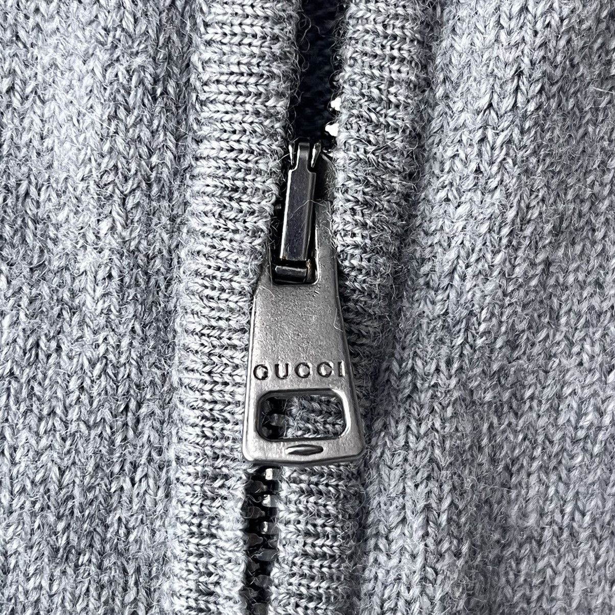 Gucci Gucci zip-up grey wool sweater made in Italy Size US XL / EU 56 / 4 - 8 Thumbnail