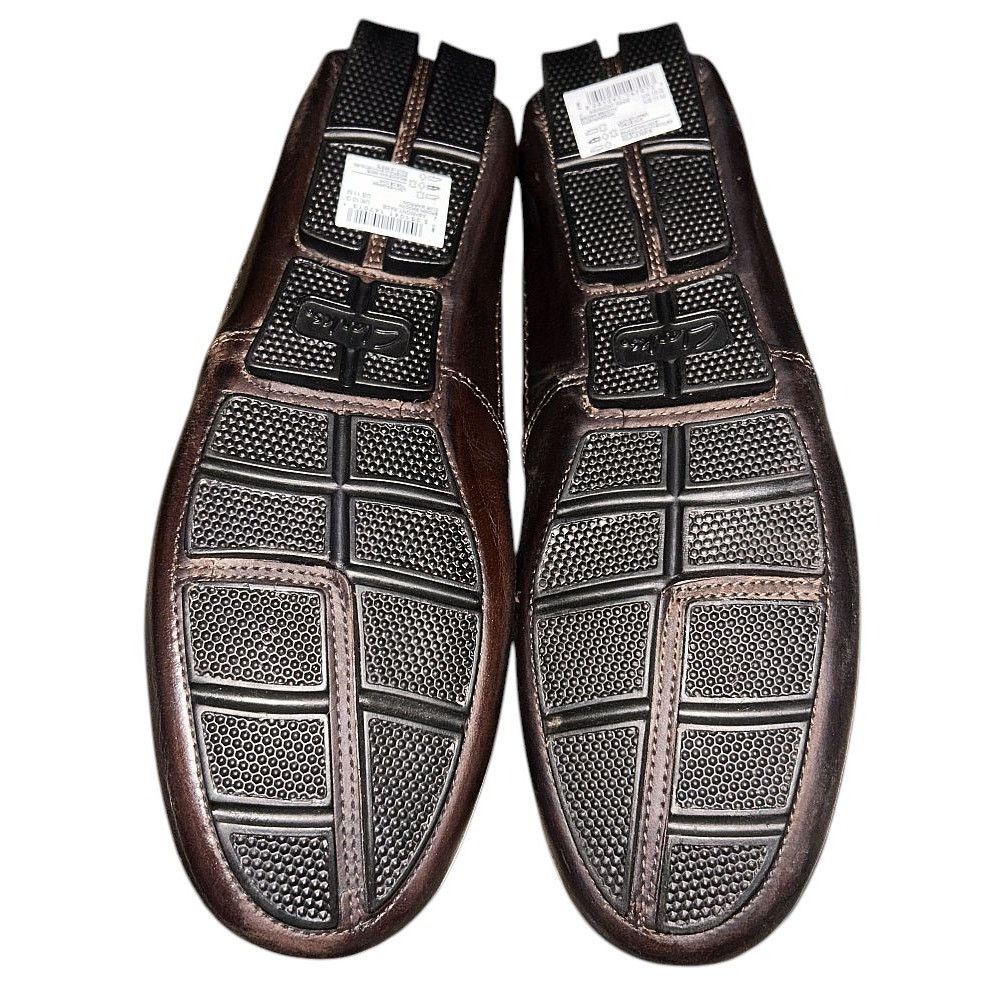 Clarks Clarks Ashmont Race Leather Smooth Brown Slip On Loafers Size US 10 / EU 43 - 7 Thumbnail