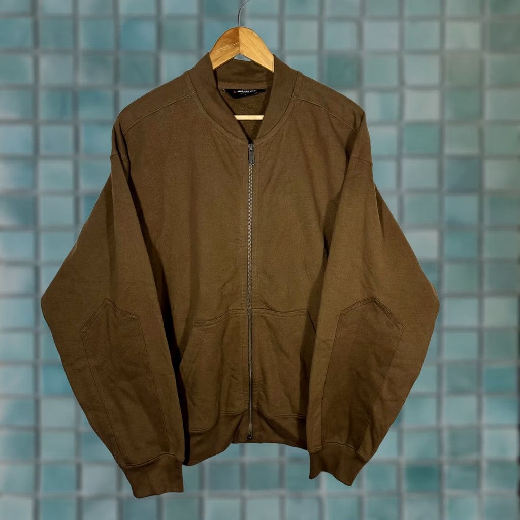 Vintage Highlights key selling points: "American Giant," "Brown Fleece Bomber Jacket," "Large" directly address the user'S information Size US L / EU 52-54 / 3 - 1 Thumbnail