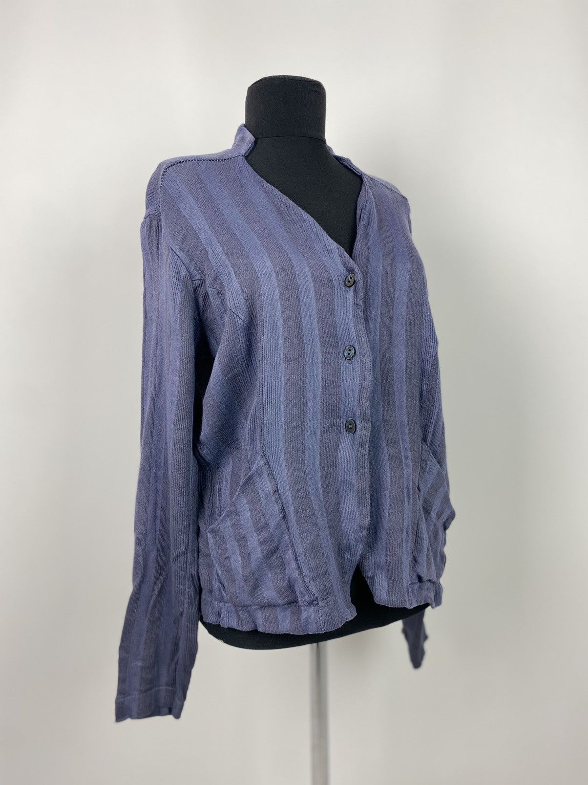Transit Transit Par Such Striped Combined Linen Cardigan Size M / US 6-8 / IT 42-44 - 1 Thumbnail