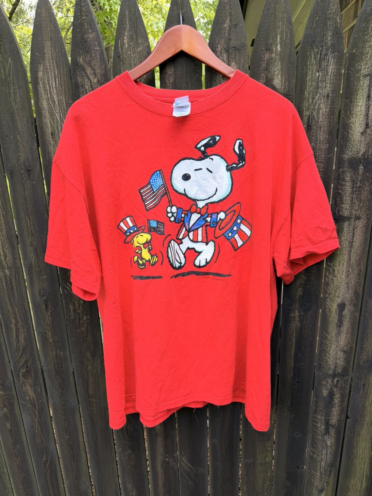 Peanuts VTG Peanuts Snoopy & Woodstock Patriot USA tee Size XL Size US XL / EU 56 / 4 - 1 Thumbnail