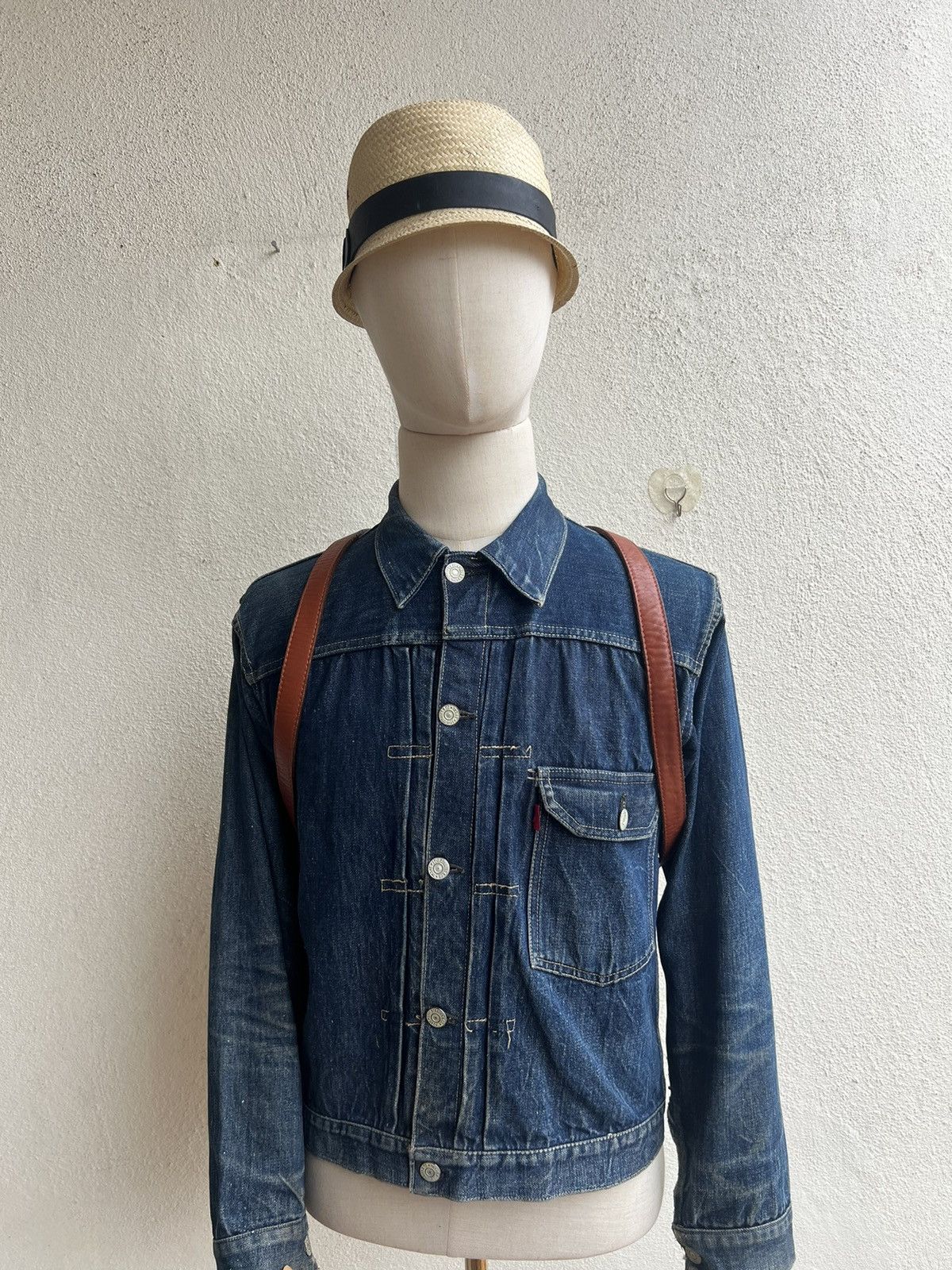 Leather Vintage Unknown Japan High Quality Leather Backpack Bag Size ONE SIZE - 4 Thumbnail