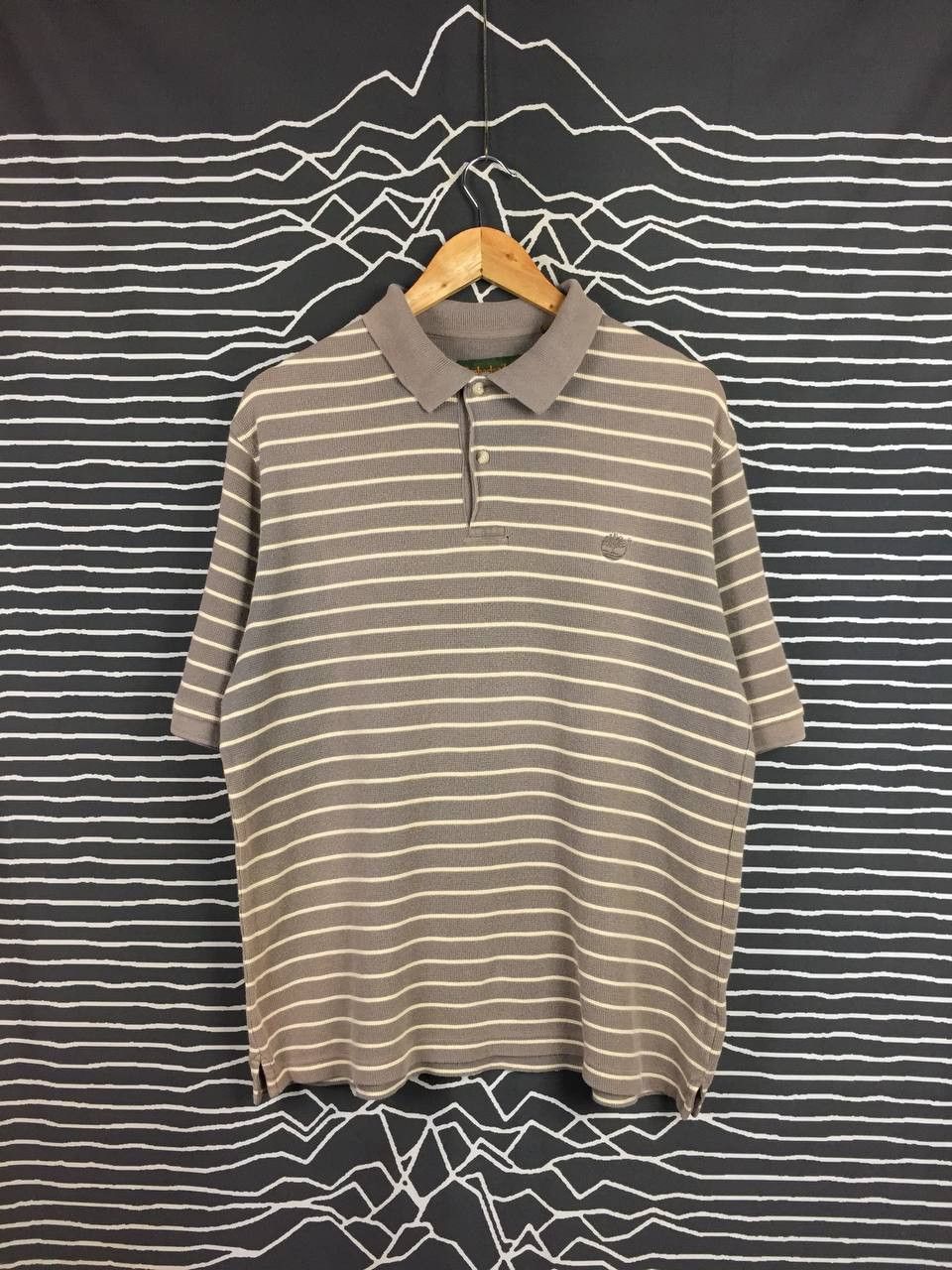 Timberland Vtg Timberland Embroidered Logo Striped Polo Shirt Size US M / EU 48-50 / 2 - 2 Thumbnail