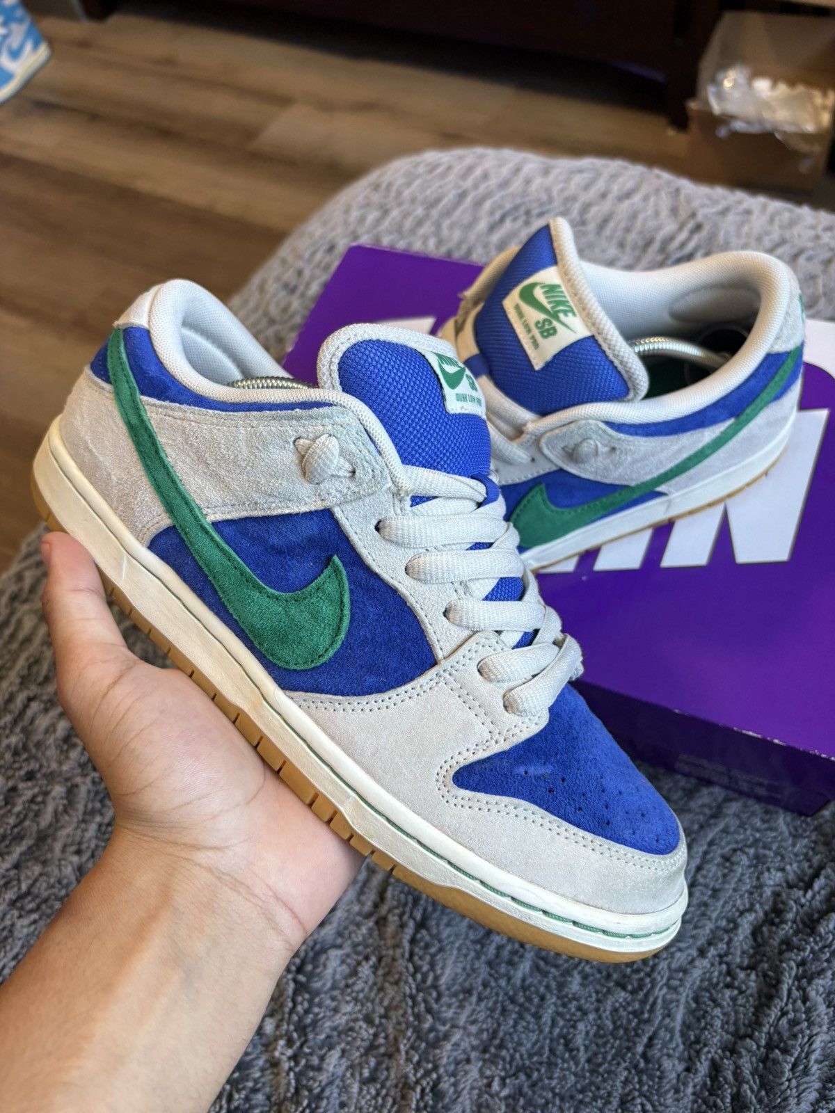 Nike SB Dunk Low Hyper Royal Malachite Size 8.5