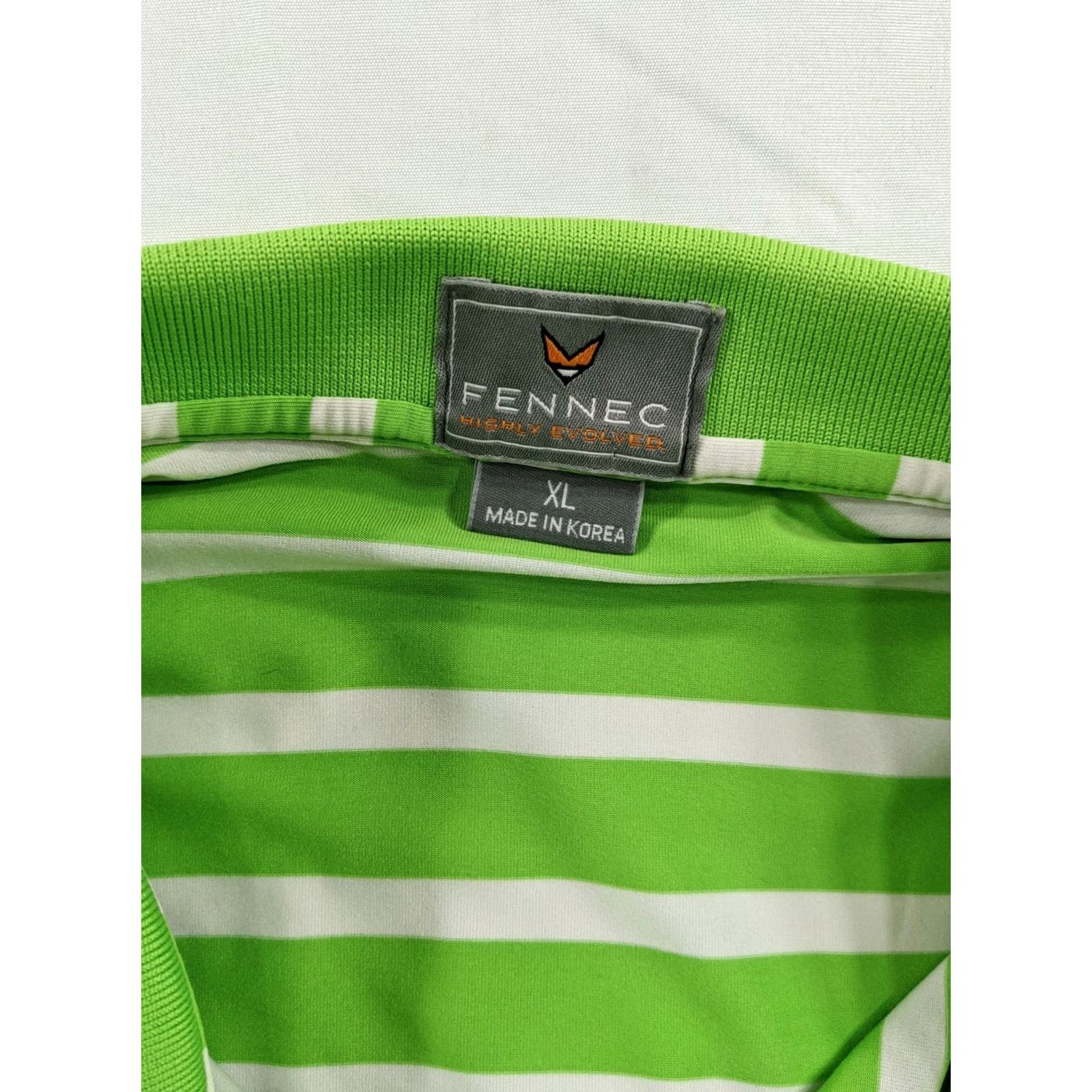 Vintage Fennec Golf Polo Shirt XL Men Lime Green Oak Tree National Golf Club Shirts Short Sleeve Breathable Size US XL / EU 56 / 4 - 4 Thumbnail