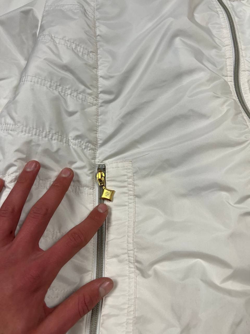 MCM Vintage MCM White Parka Jacket Size L / US 10 / IT 46 - 4 Thumbnail