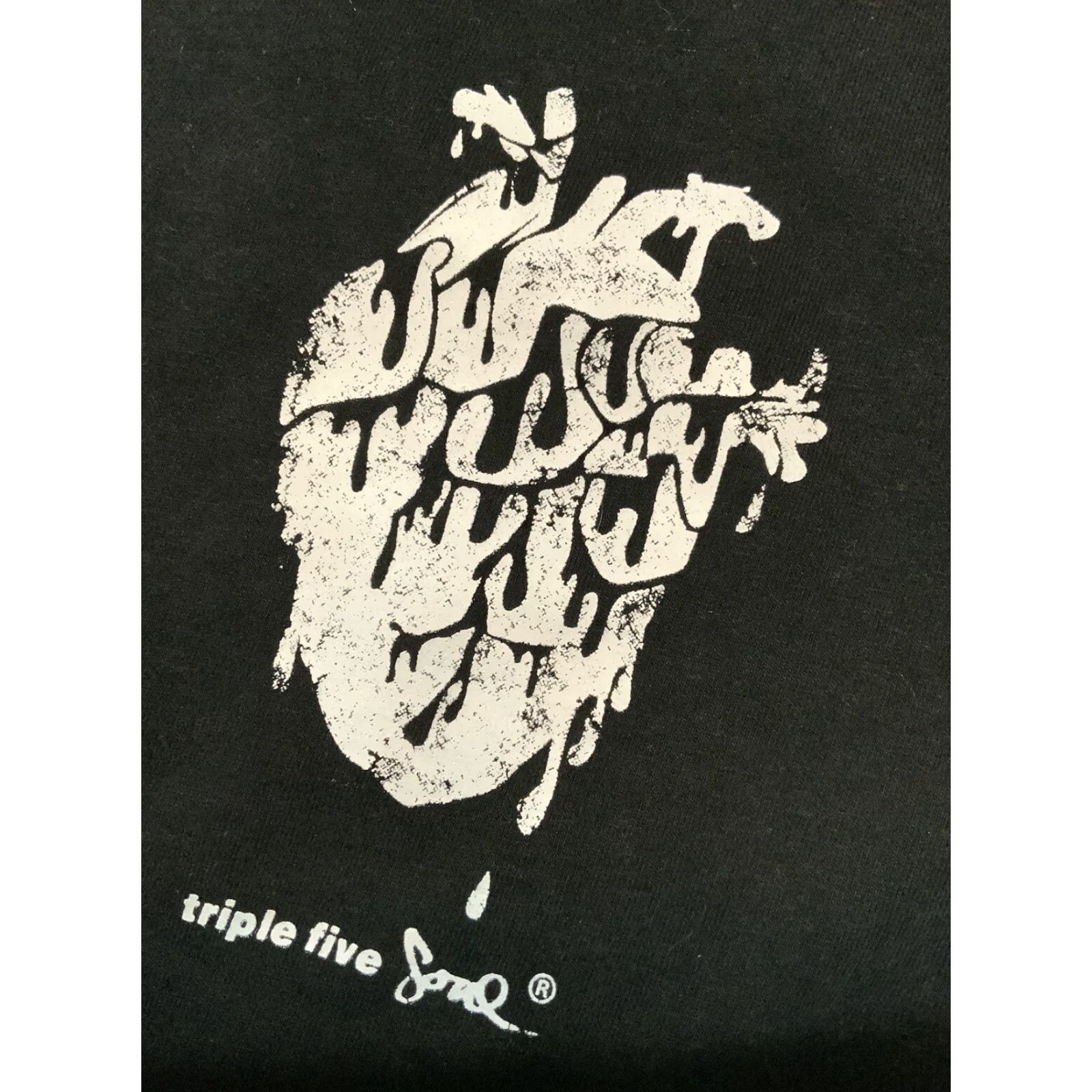 Vintage VINTAGE Triple Five Soul New York Spine Bones Skeleton Graphic Black T-Shirt XXL Men Size US XXL / EU 58 / 5 - 7 Thumbnail
