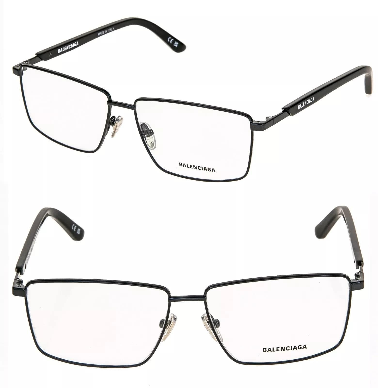 Balenciaga BALENCIAGA LOGO 0247 Black Square Eyeglass GG0247O 003 Size ONE SIZE - 1 Thumbnail