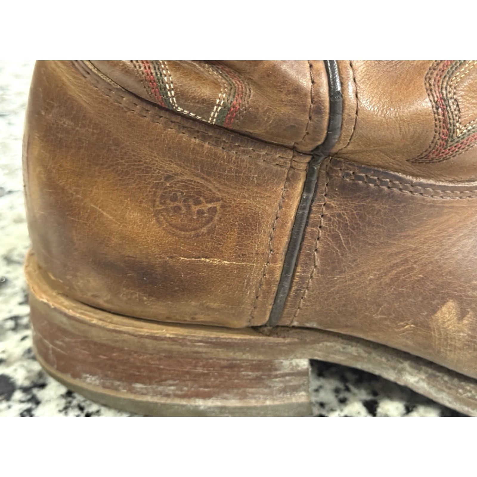 Doublet Double H DH3560 Western Boots Mens 10D Brown Leather Square Toe USA Jase Roper Size US 10 / EU 43 - 2 Thumbnail