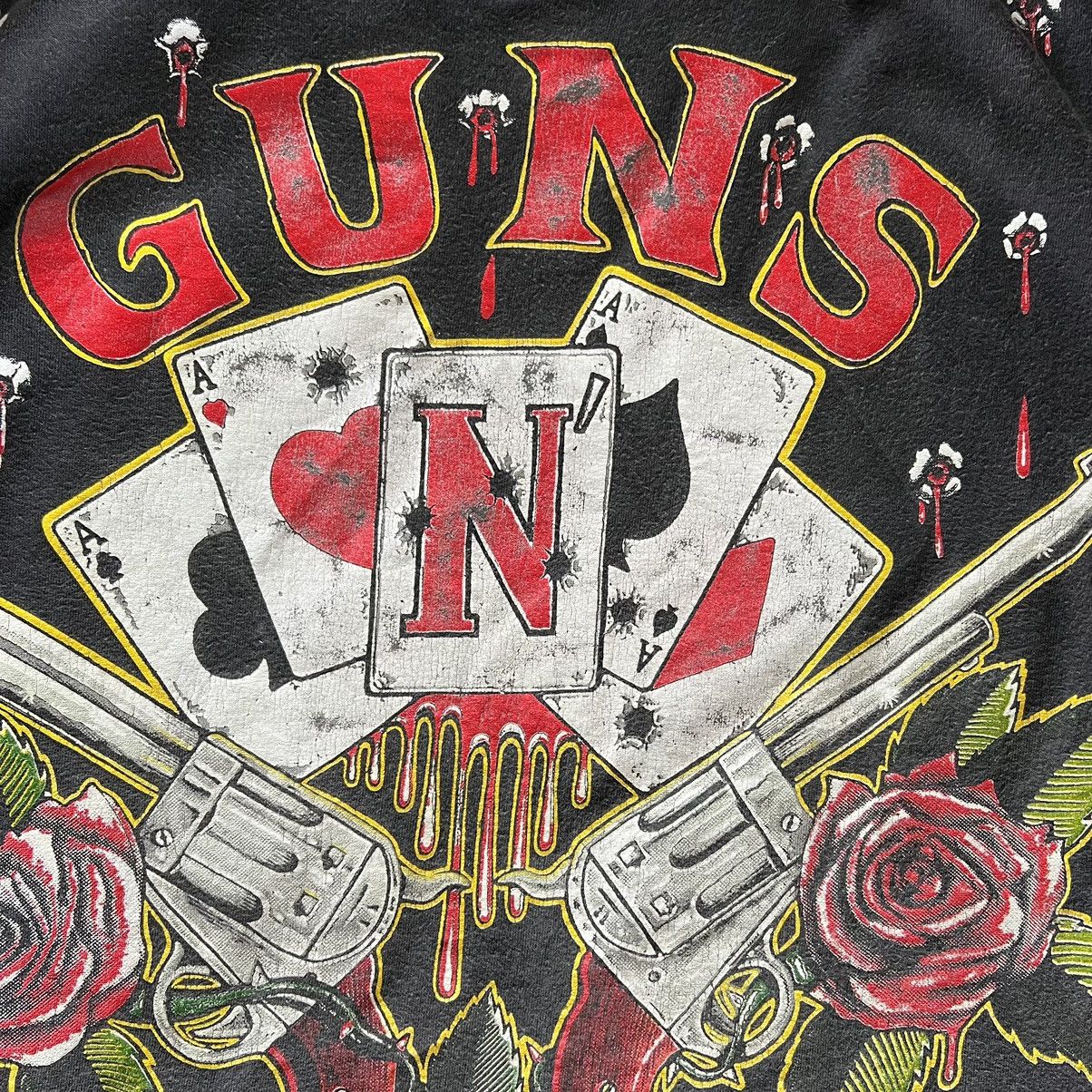 Band Tees × Brockum × Vintage Vintage 1991 Guns N Roses AOP Shirt Rock Band 90s brockum Size US XL / EU 56 / 4 - 4 Thumbnail
