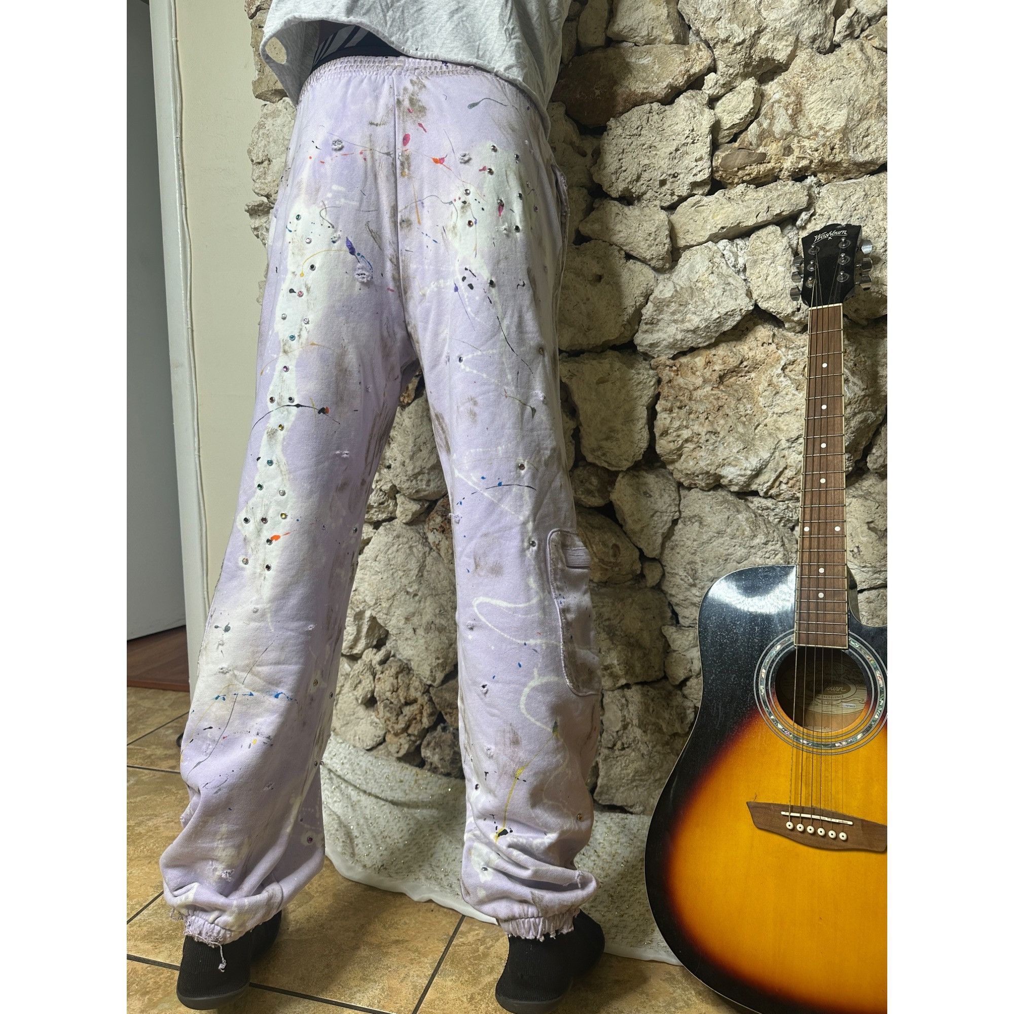 MM6 × Maison Margiela DRO Lab LTD Custom 1/1 ART x Maison Margiela MM6 Jogger Pan Size US 30 / EU 46 - 13 Thumbnail