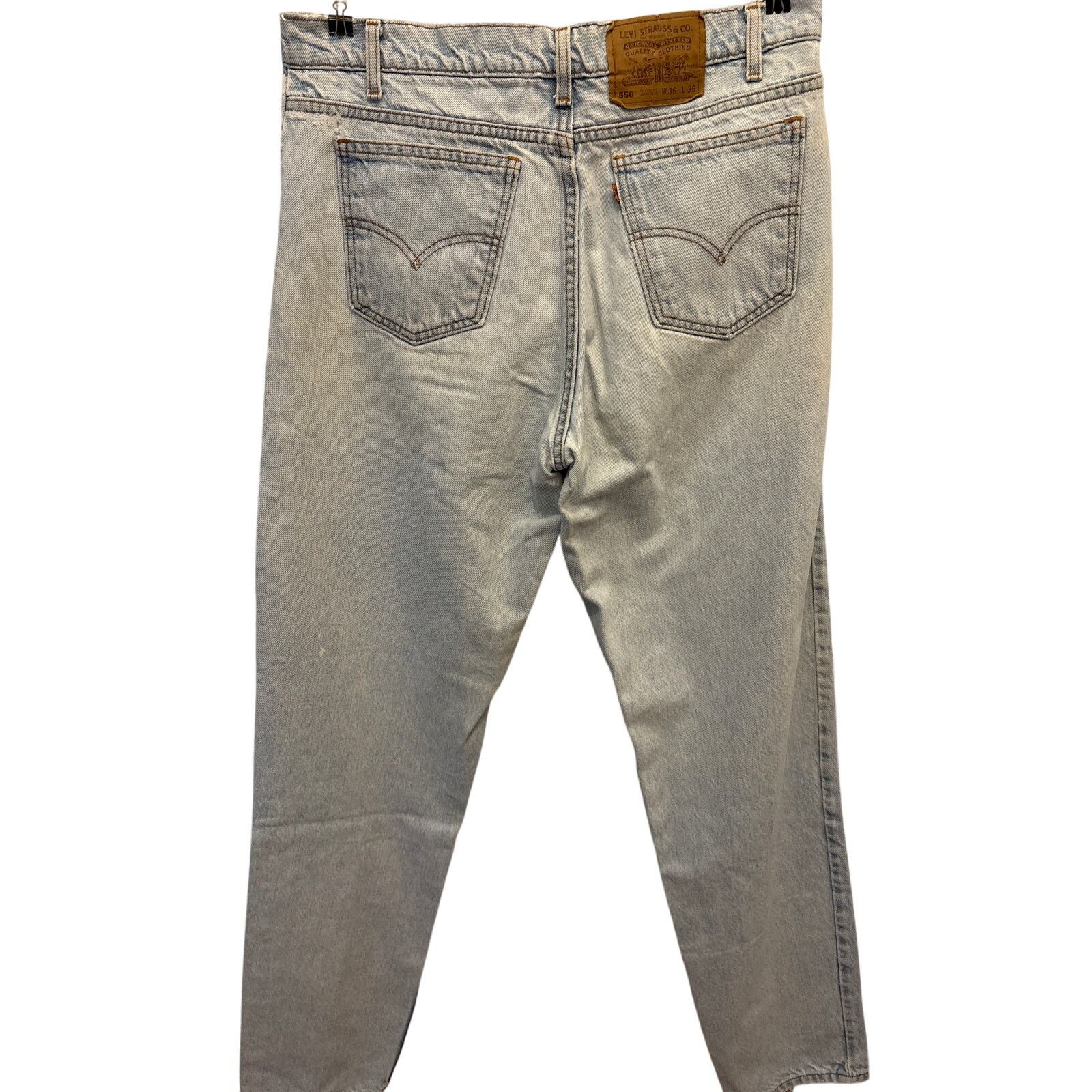 Levi's VTG 95 Levi's 550 orange tab 36x36 thrash bleach light wash Size US 36 / EU 52 - 8 Thumbnail