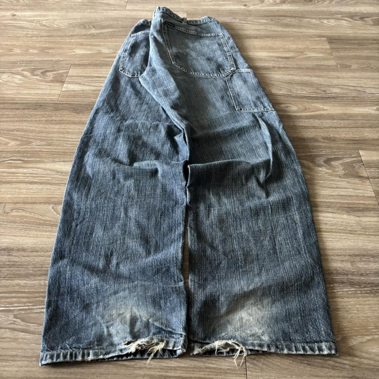 Calvin Klein Crazy Vintage Y2K/2000s Baggy Grunge Calvin Klein Dark Wash Denim Jeans! 38x34 Size US 38 / EU 54 - 4 Thumbnail