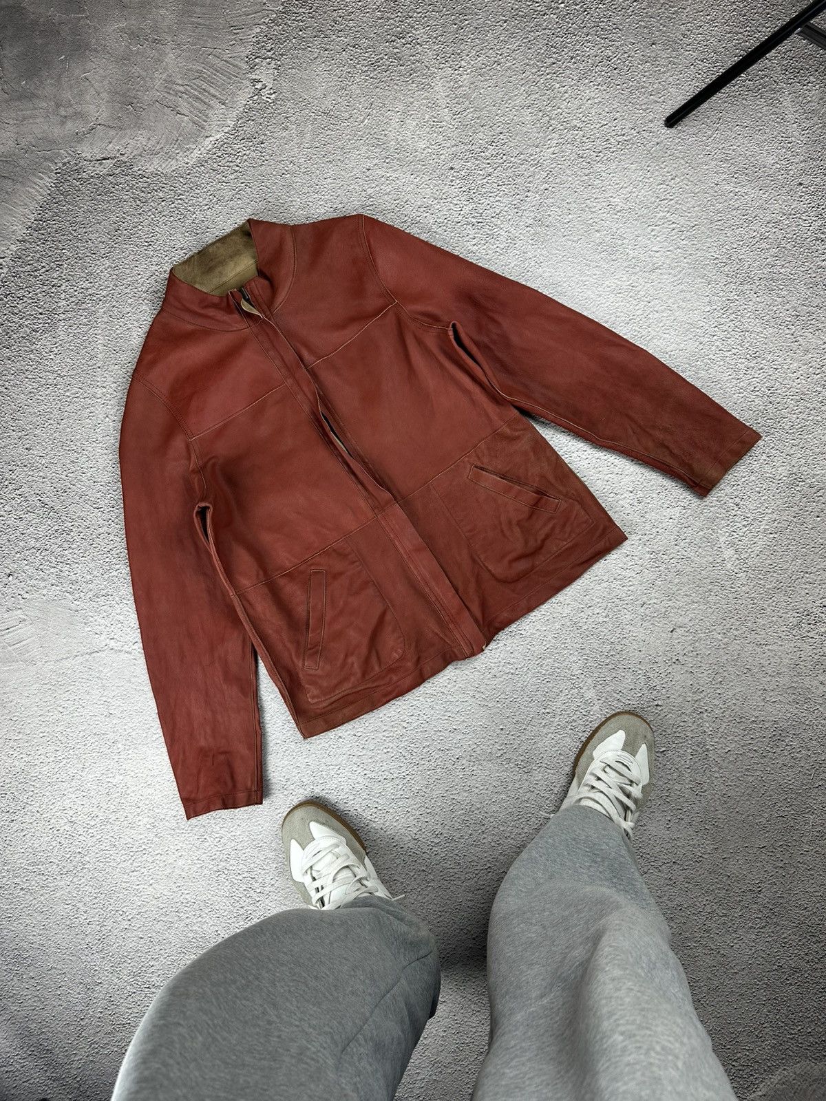 Genuine Leather Double-Sided Leather Jacket Diesel Style Reversible Faded Size M / US 6-8 / IT 42-44 - 5 Thumbnail